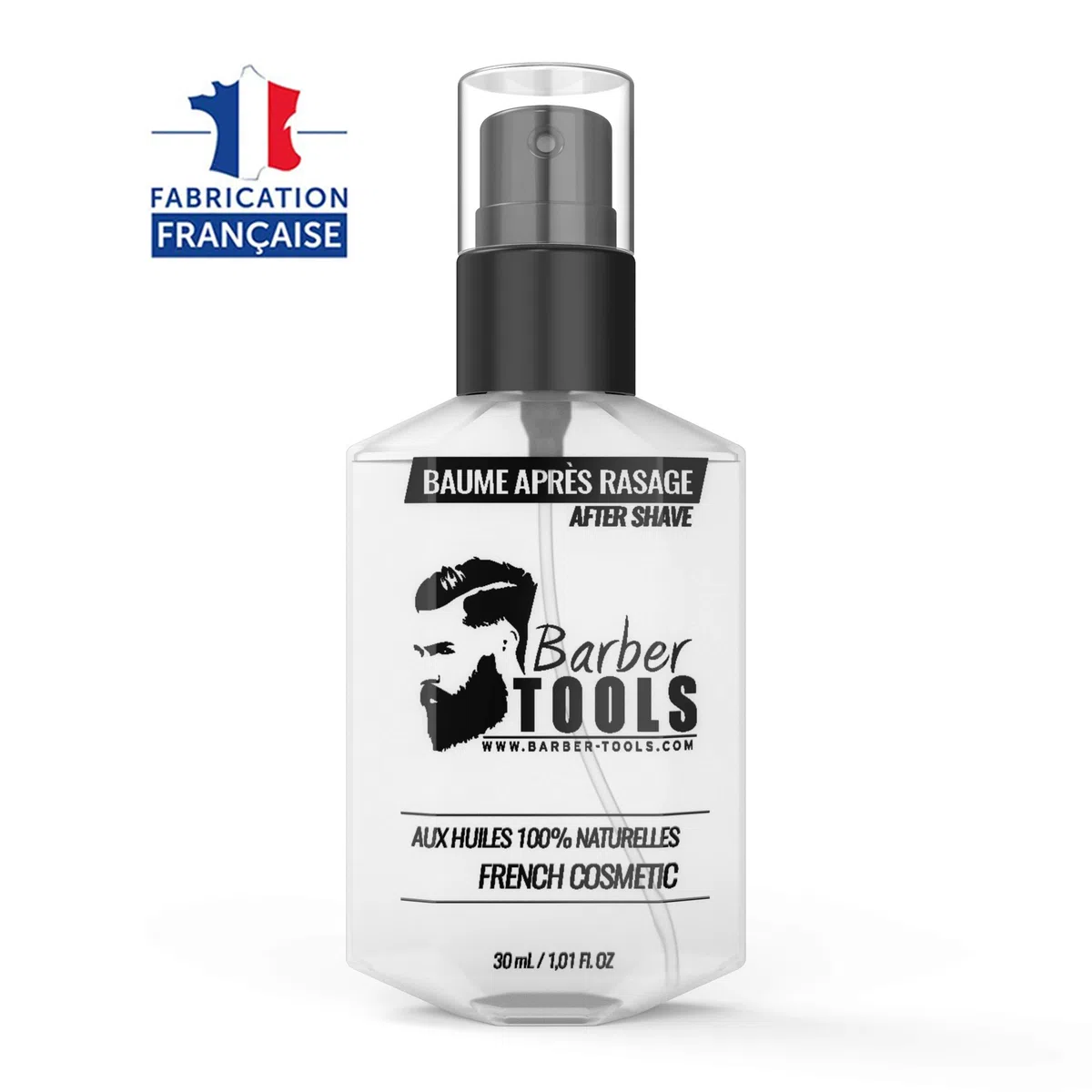 Kit de Rasage BARBER TOOLS Rasoir de Sécurité avec 40 Lames, Blaireau, Savon 150ml, Baume 30ml, Pierre d'Alun et Sac