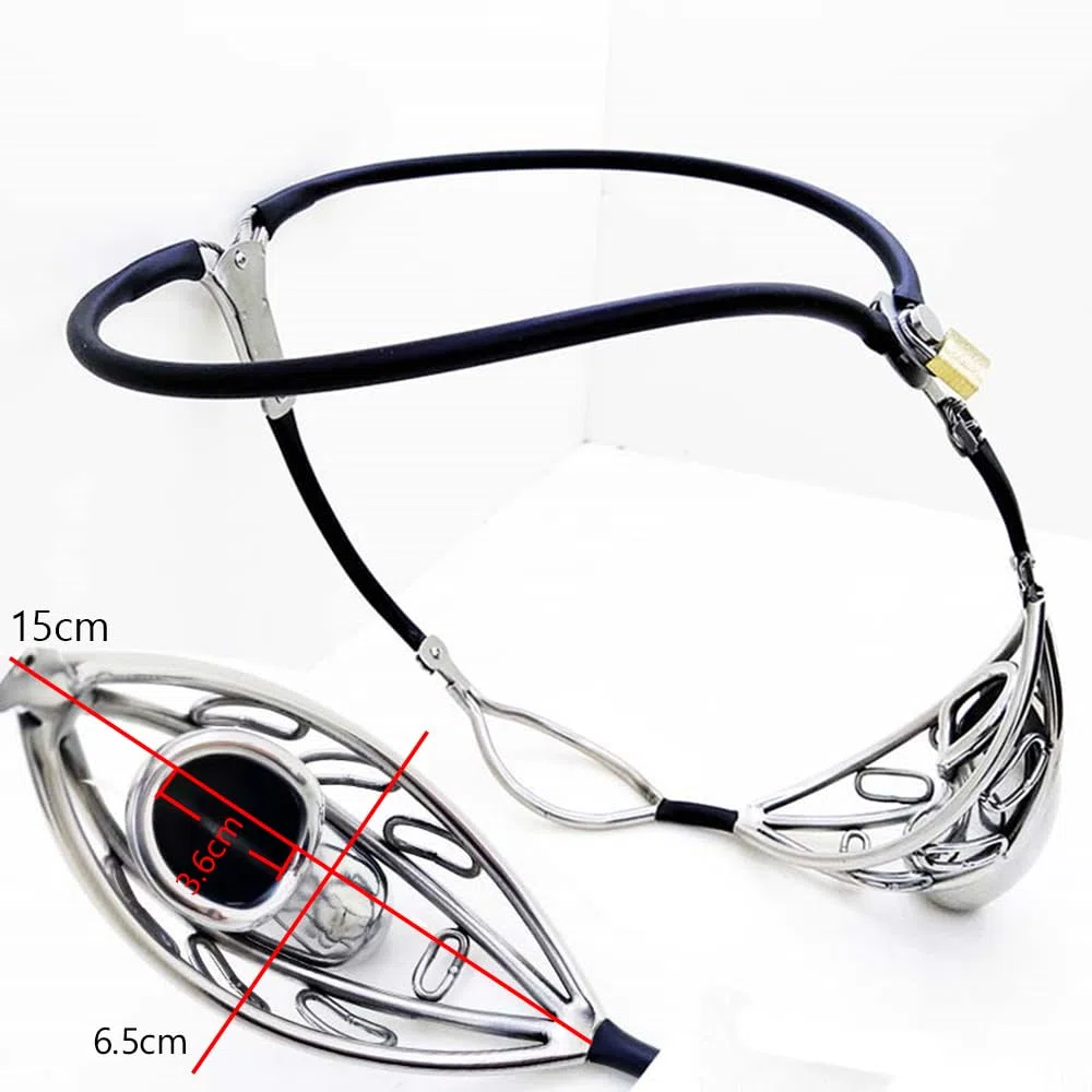 Ceinture de Chasteté Invisible, noire, 60-90CM | YILUQIFLY Cage, Fétichiste, BDSM, ajustable, sûr et discret au quotidien