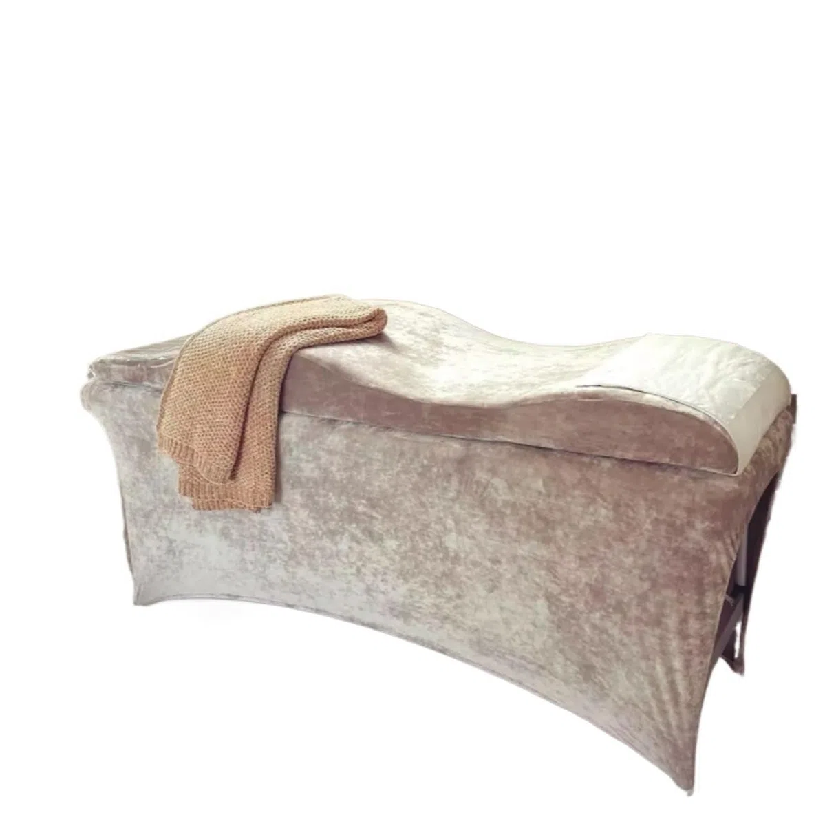 Matelas Table De Massage Salon de beauté Extension cils incurvée Surmatelas lit Table massage en velours Matelas for Lit for salon(Plastic cover)