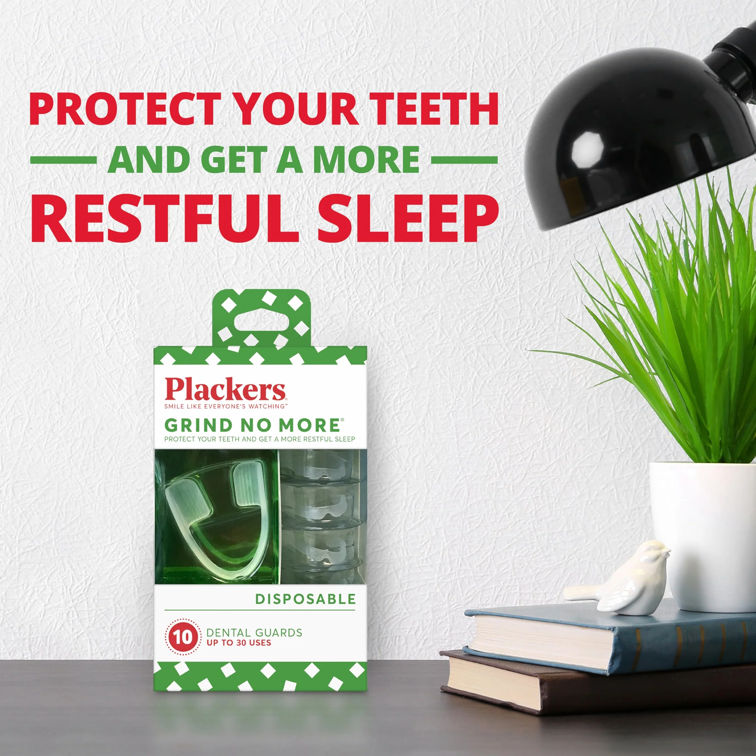 Plackers Lot de 10 protège-dents anti-mouture pour nuit