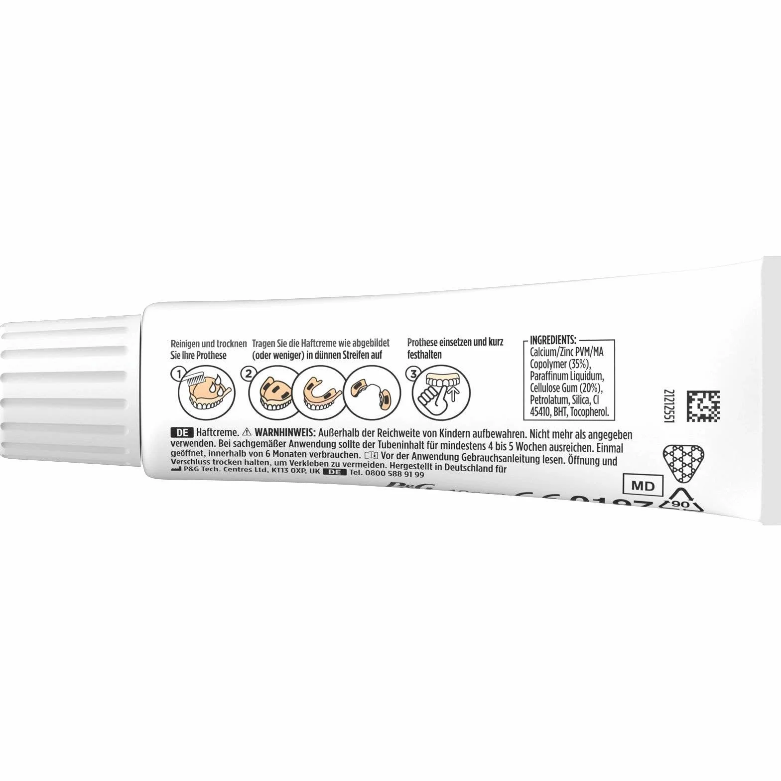 Blend-a-dent 10 x 40 g de crème adhésive Plus Premium - sans Parfum - Duokraft