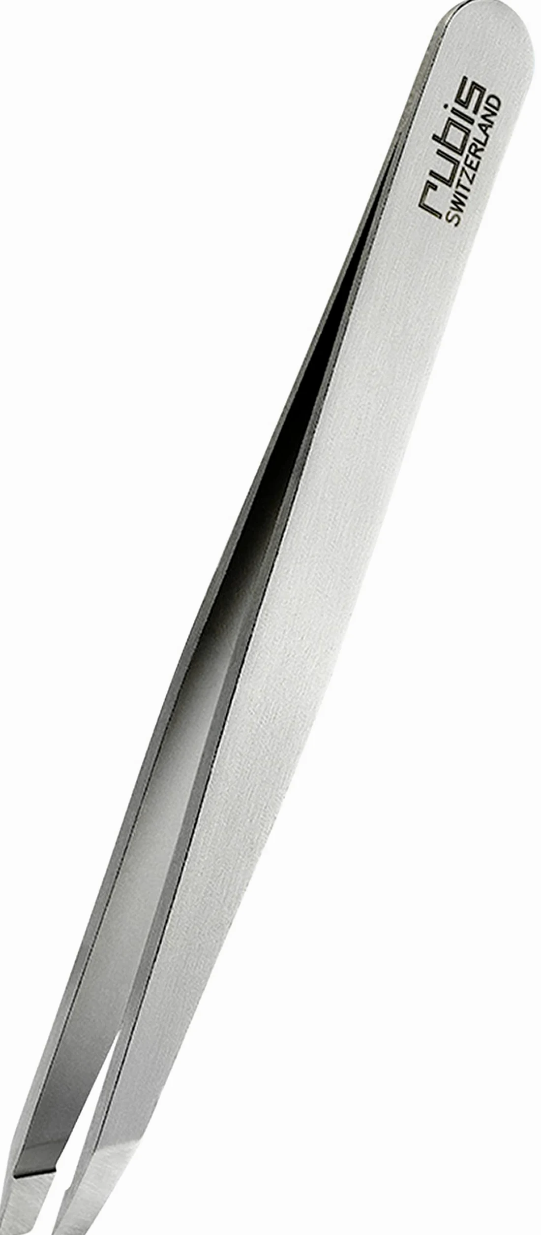 Pince à épiler Rubis classique acier inoxydable mors biais inclinée fine pointue professionnelle sourcils