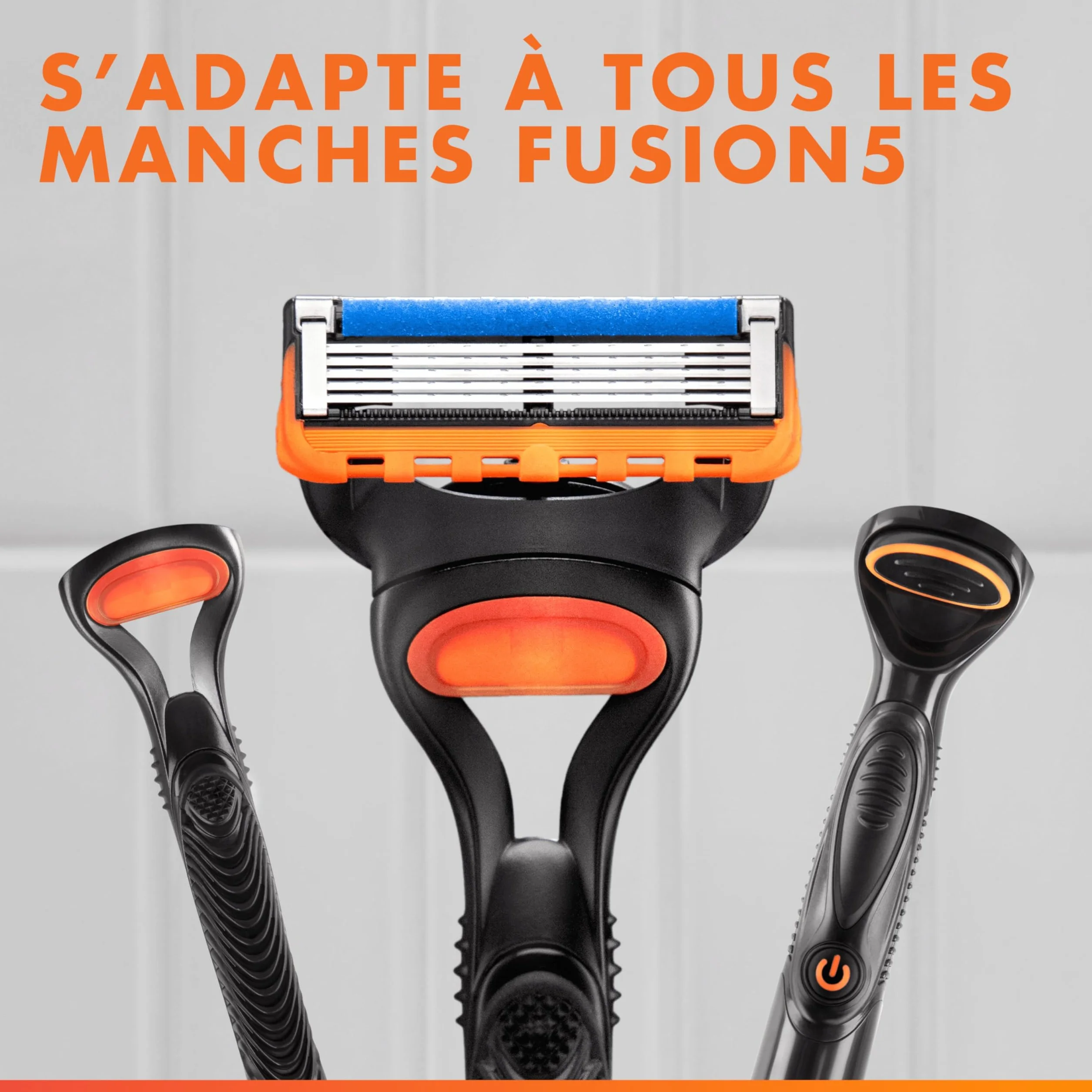 Gillette Lames de Rasoir Homme Fusion 5, Pack de 12 – Cartouches Longue Durée en Acier Inoxydable pour le Rasage des Zones Difficiles d’Accès, Micro-Lamelles, 1 Rechange Jusqu’à 20 Rasages