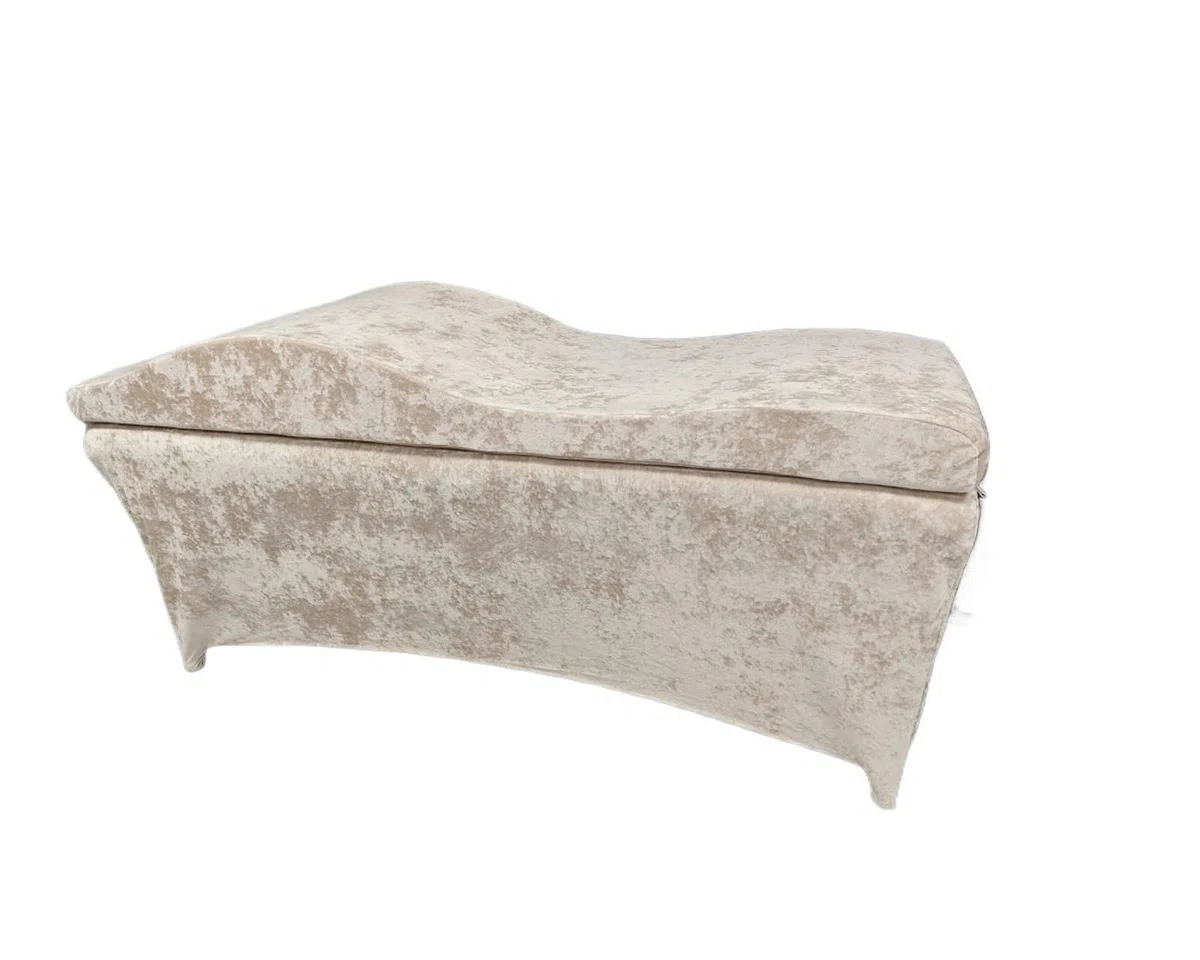 Matelas en Mousse De Forme Incurvé Salon de beauté Extension Cils incurvée Surmatelas lit Table Massage en Velours Matelas for Lit pour Salon De Beauté(Brown Set)