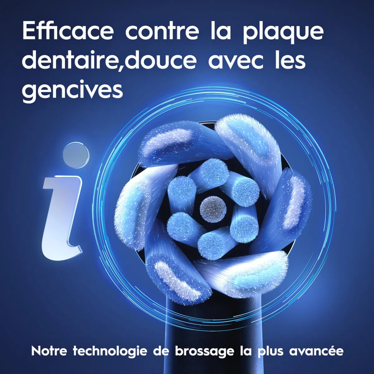 Oral-B Brosse à Dents Electrique iO 10, 3 Brossettes de Rechange, Noire– 7 Modes de Brossage dont Blancheur et Soin des Gencives, Capteur de Pression, Batterie Rechargeable, Guidage IA, Etui