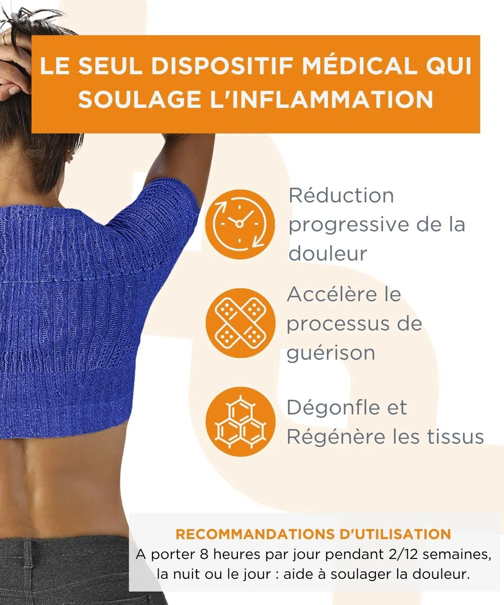 Spikenergy Correcteur de Posture Homme et Femme èlectromagnétothérapie- Epauliere Tendinite Epaule, Cervicale, 2chaussettes antifongiques gratuities, Dispositif Médical Déductible-Made in Italy