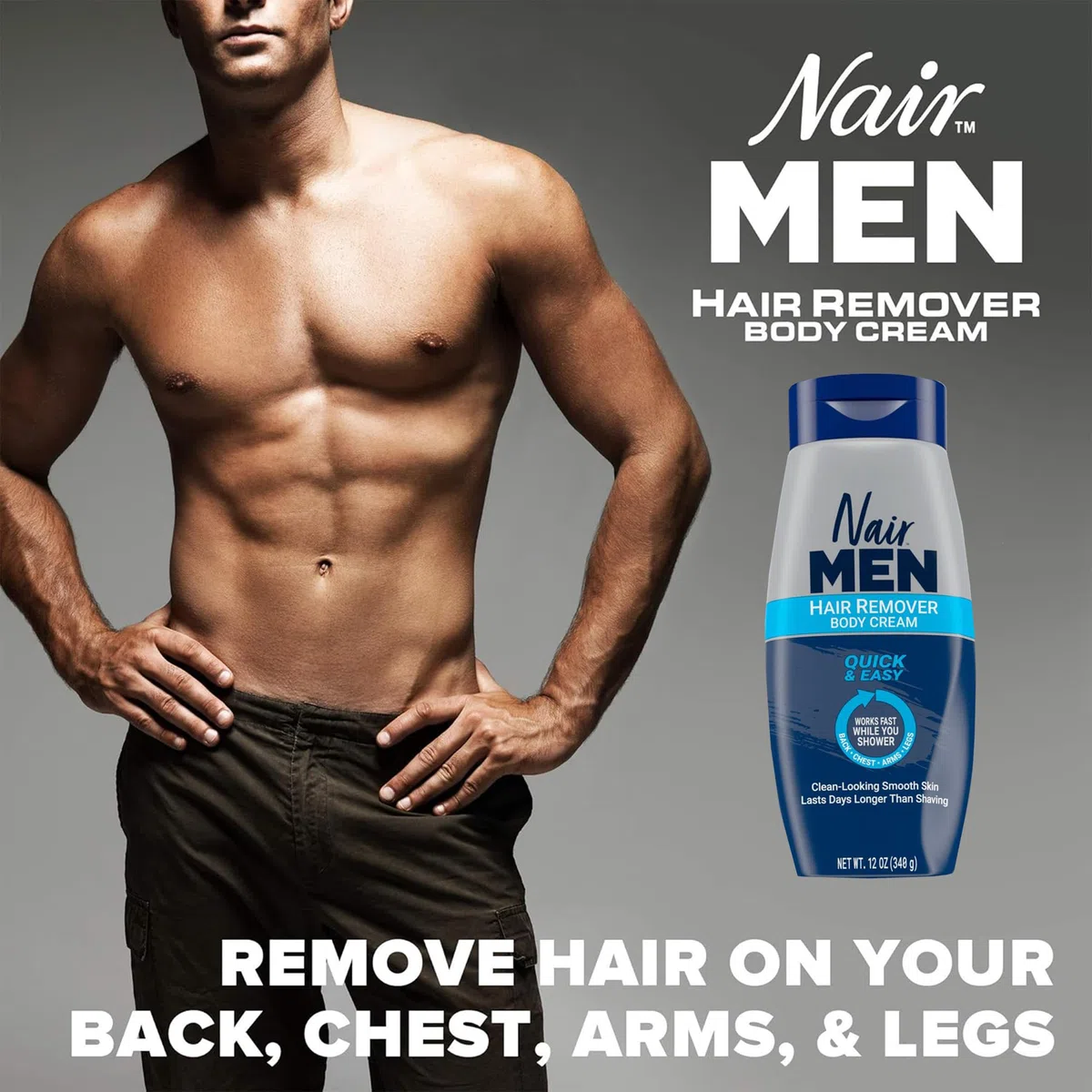 Nair Men Hair Removal Body Cream 13 oz by Nair