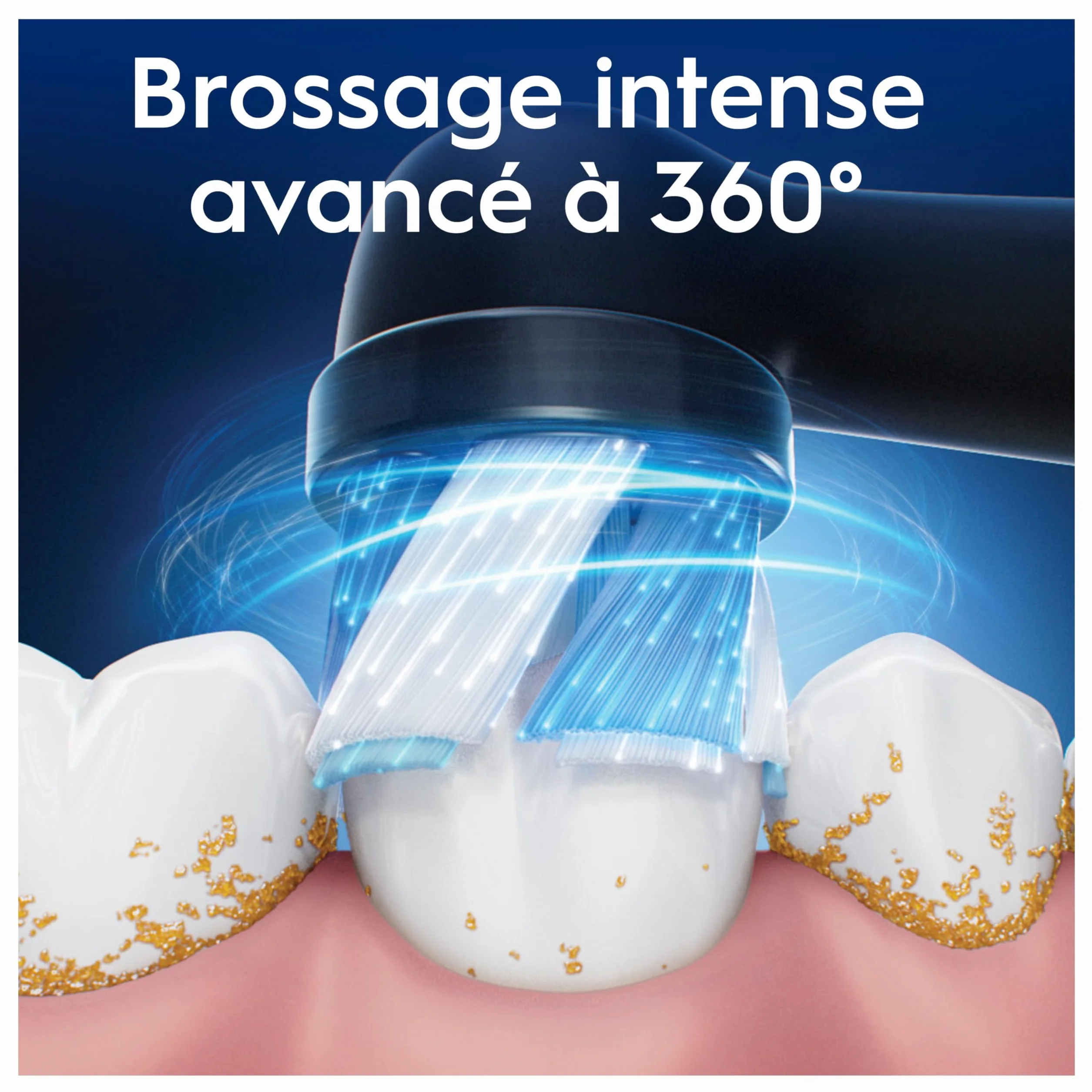 Oral-B Brossettes de Rechange Ultimate Clean, lot de 8, Noires – Recharges Brosse à Dents Électrique iO