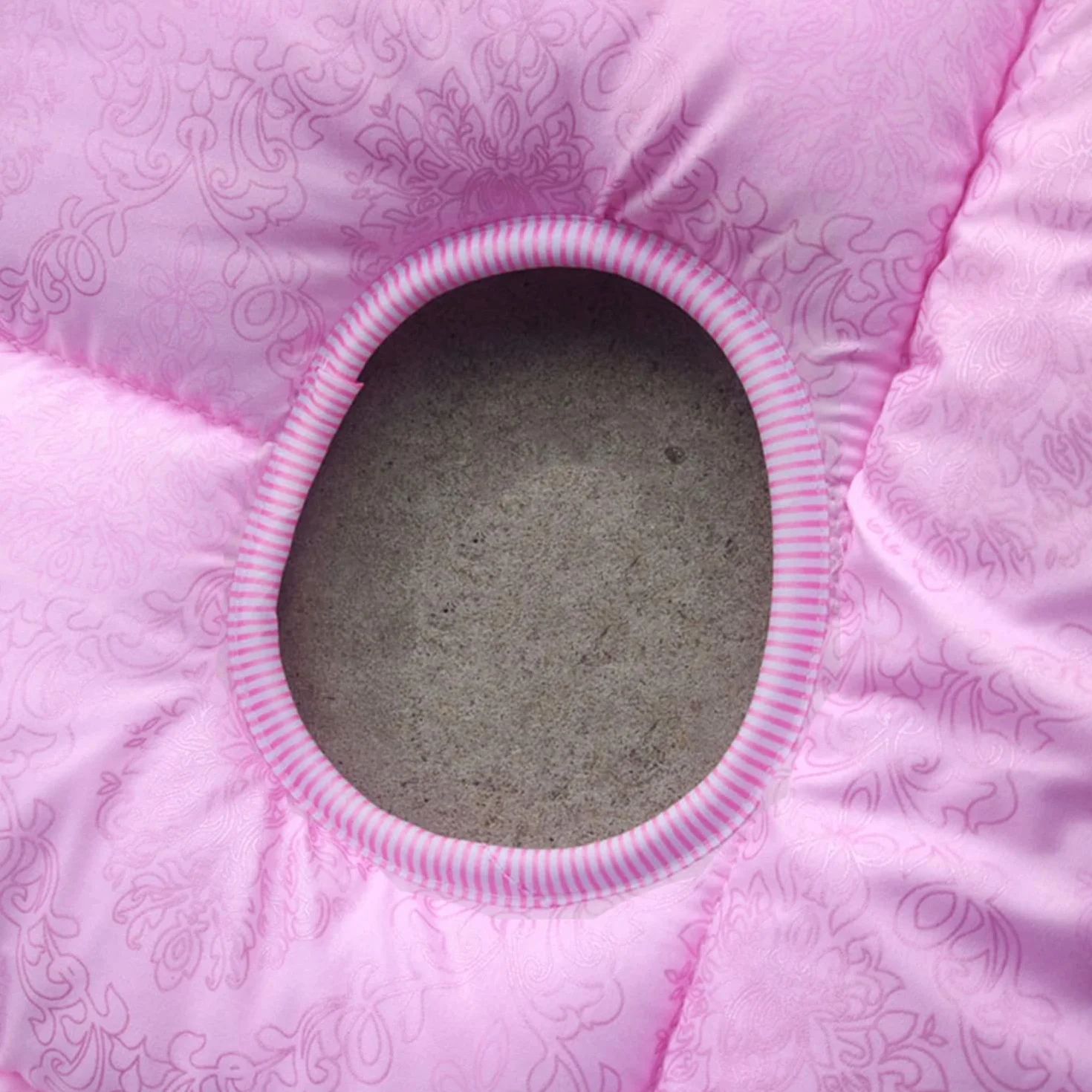 Coussin De Table De Massage À Tête Carrée/Ronde,Surmatelas De Lit De Massage pour Accessoires De Massage pour Thérapeutes,Protège-Matelas Lavable avec Trou Respiration,Pink s,70x185cm
