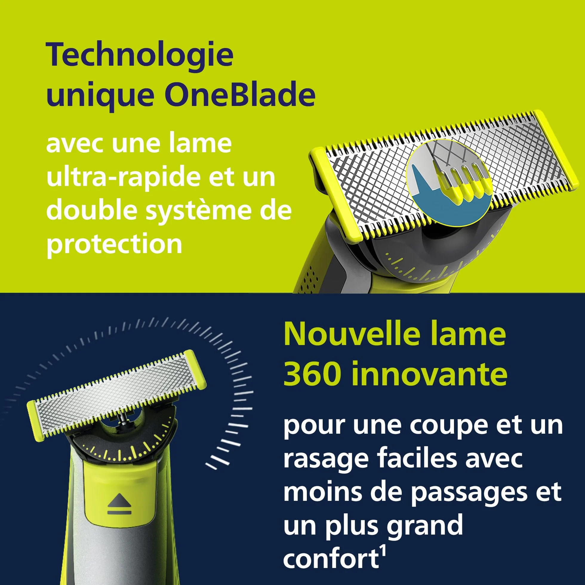 Philips OneBlade 360 Tondeuse à barbe électrique Visage Corps QP2834/31