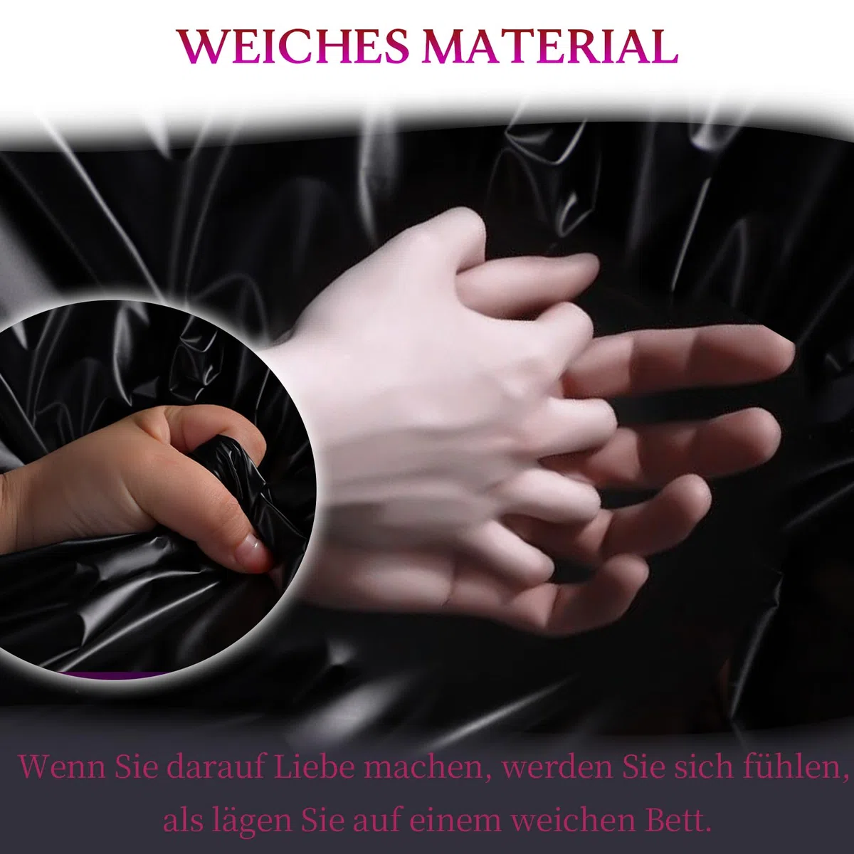 Couverture érotique imperméable pour sexe - Couverture imperméable - Couverture sexuelle - Couverture sexuelle douce - Imperméable - 180 x 200 cm - Jouet sexuel pour les couples