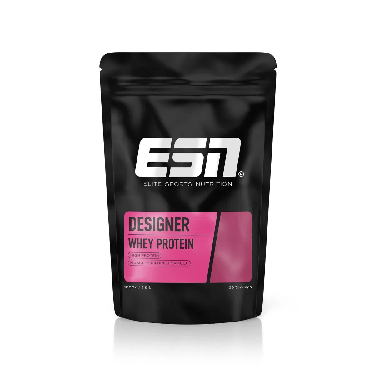 ESN Designer Whey Poudre de protéine, Vanille, 1 kg, jusqu'à 23 g de protéines par portion, idéale pour la construction et le maintien musculaire - fabriquée en Allemagne