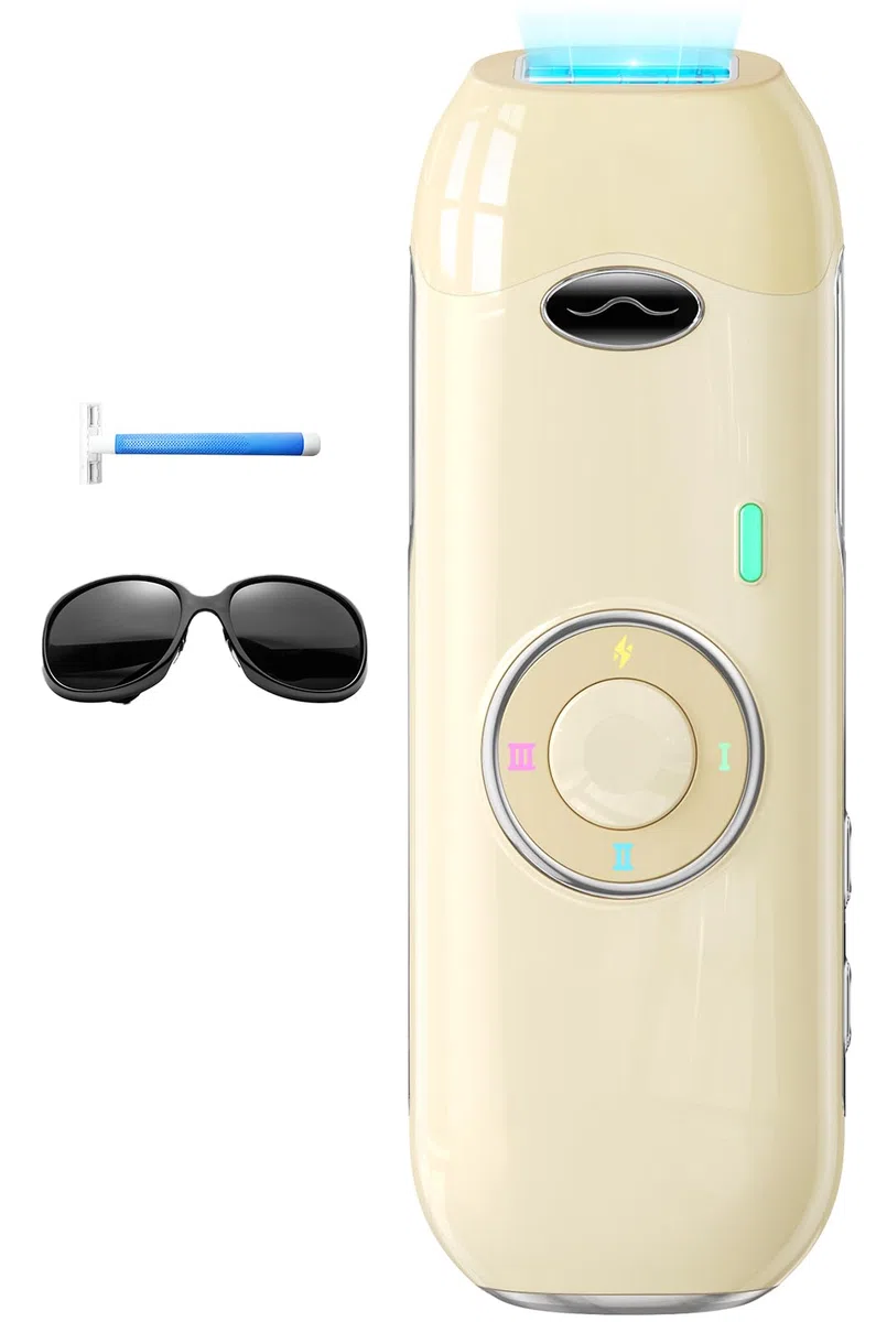 Haarlosy Épilateur Lumière Pulsée 22J, Appareil IPL Laser Hair Removal pour Visage/Aisselles/Maillot