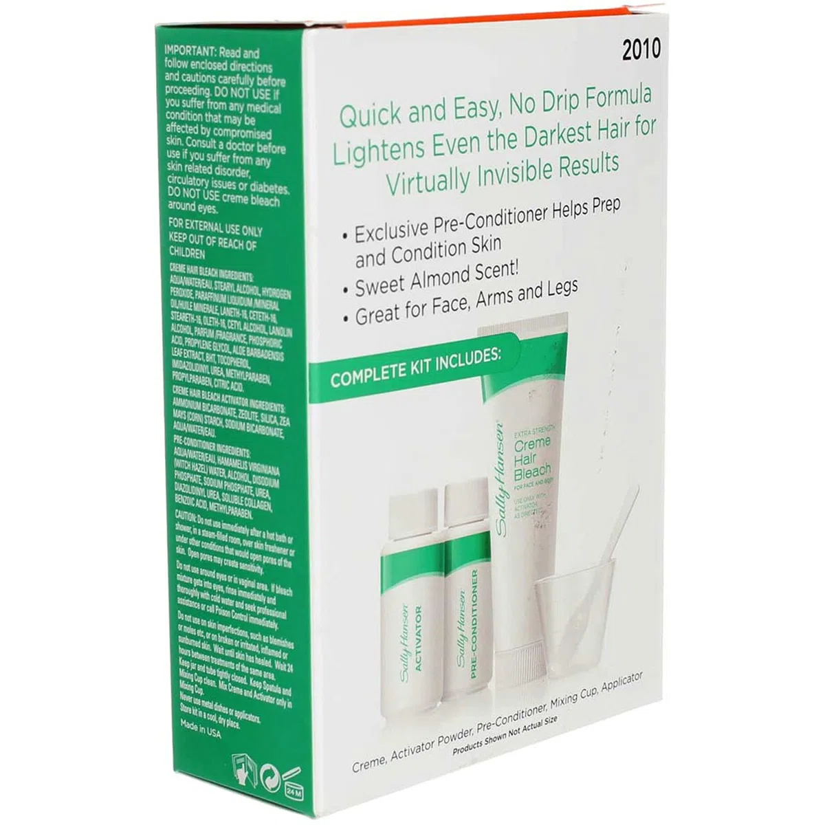 Sally Hansen Extra Strength Creme Hair Bleach For Face Body
