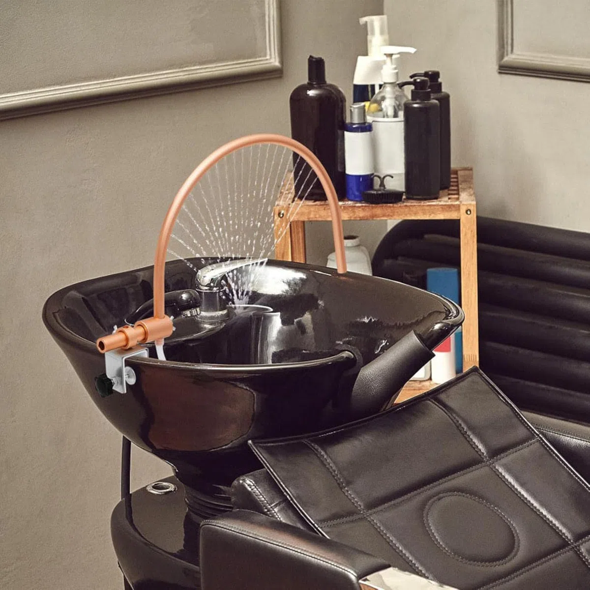 Sortie d'eau Head Spa, Verrouillage D'évier Amélioré, Pomme De Douche De Salon, Convient à La Plupart des Lits De Bol De Shampoing pour équipement De Salon De Massage, équipement De Spa Head