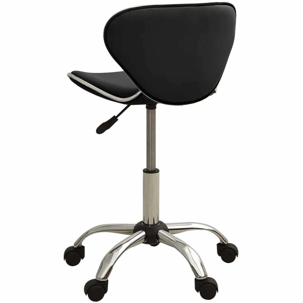 vidaXL Tabouret de Salon et Spa Chaise de Beauté Tabouret de Coiffure Chaise de Travail Pivotante Réglable Intérieur Noir Similicuir