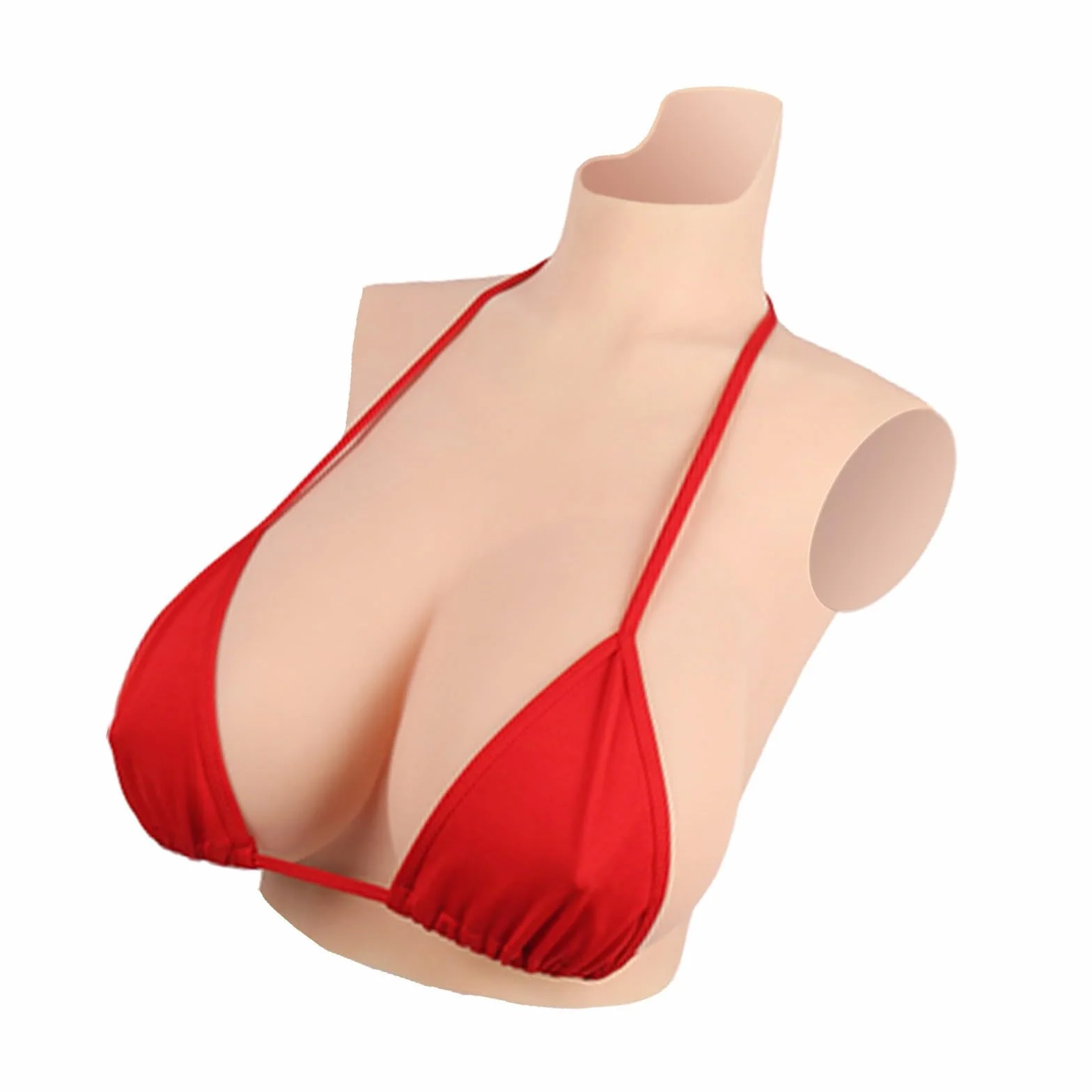 Prothèse Mammaire, Sein de Silicone Prothèse Faux Seins Formes en Silicone Artificielle Poitrine Forme B-I Cup, Plaques de Poitrine en Silicone pour Mastectomie Transgenre Drag Queen Cosplay