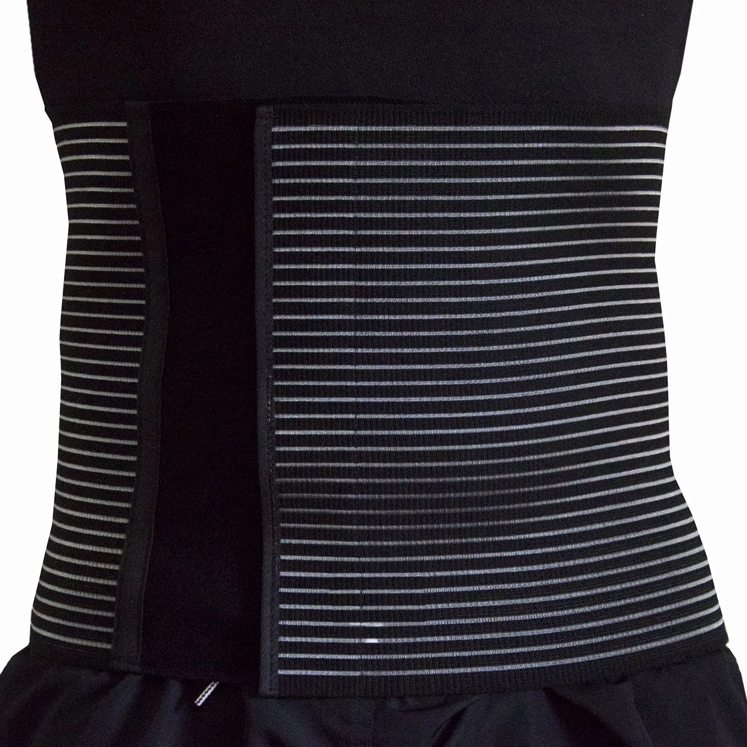 BODYPERFECT Bandeau Abdominal Post-opératoire Correcteur Soulage Maux Dos Fermeture Réglable H 28 XL Noir