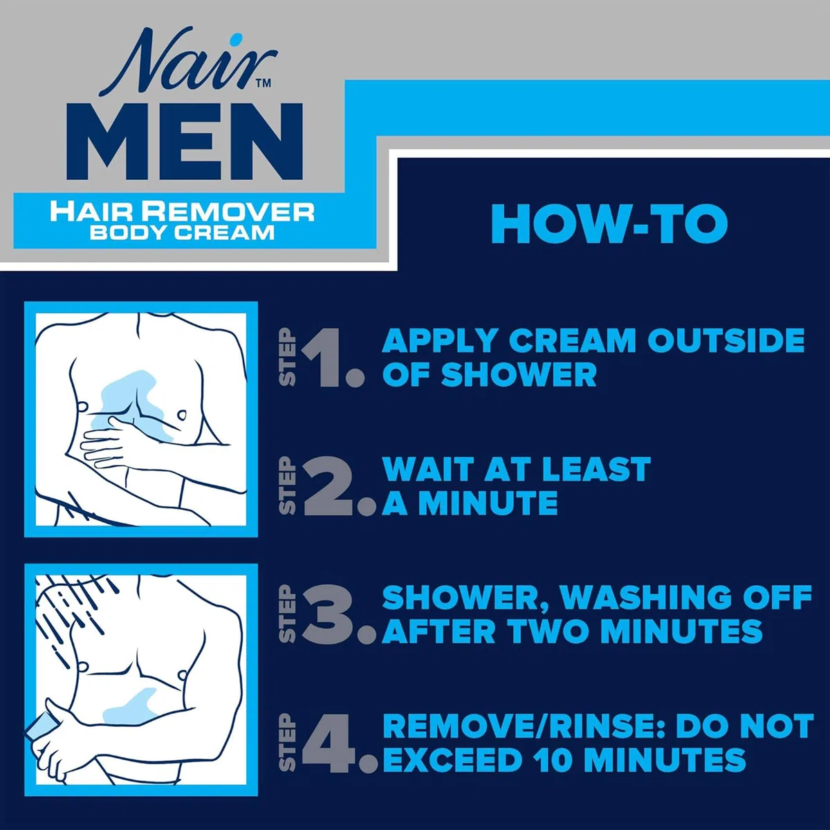 Nair Men Hair Removal Body Cream 13 oz by Nair