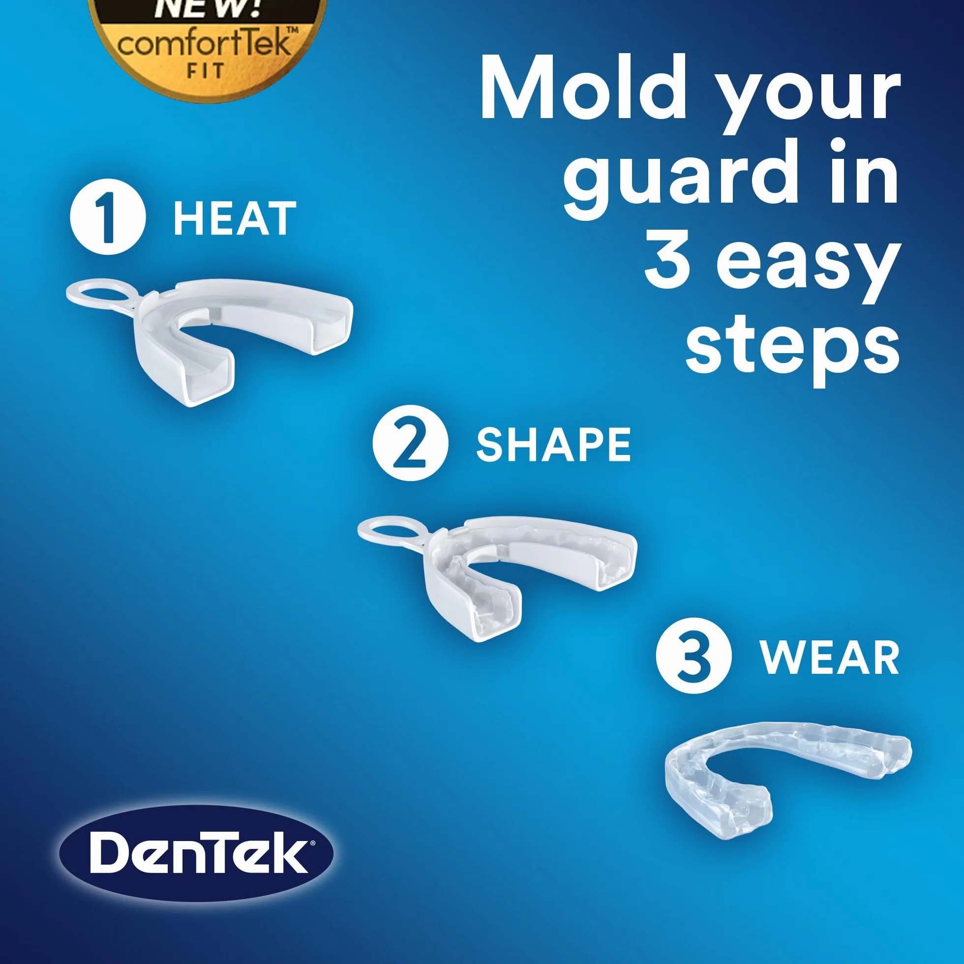 DenTek Protection dentaire professionnelle maximale pour le grincement des dents nocturnes