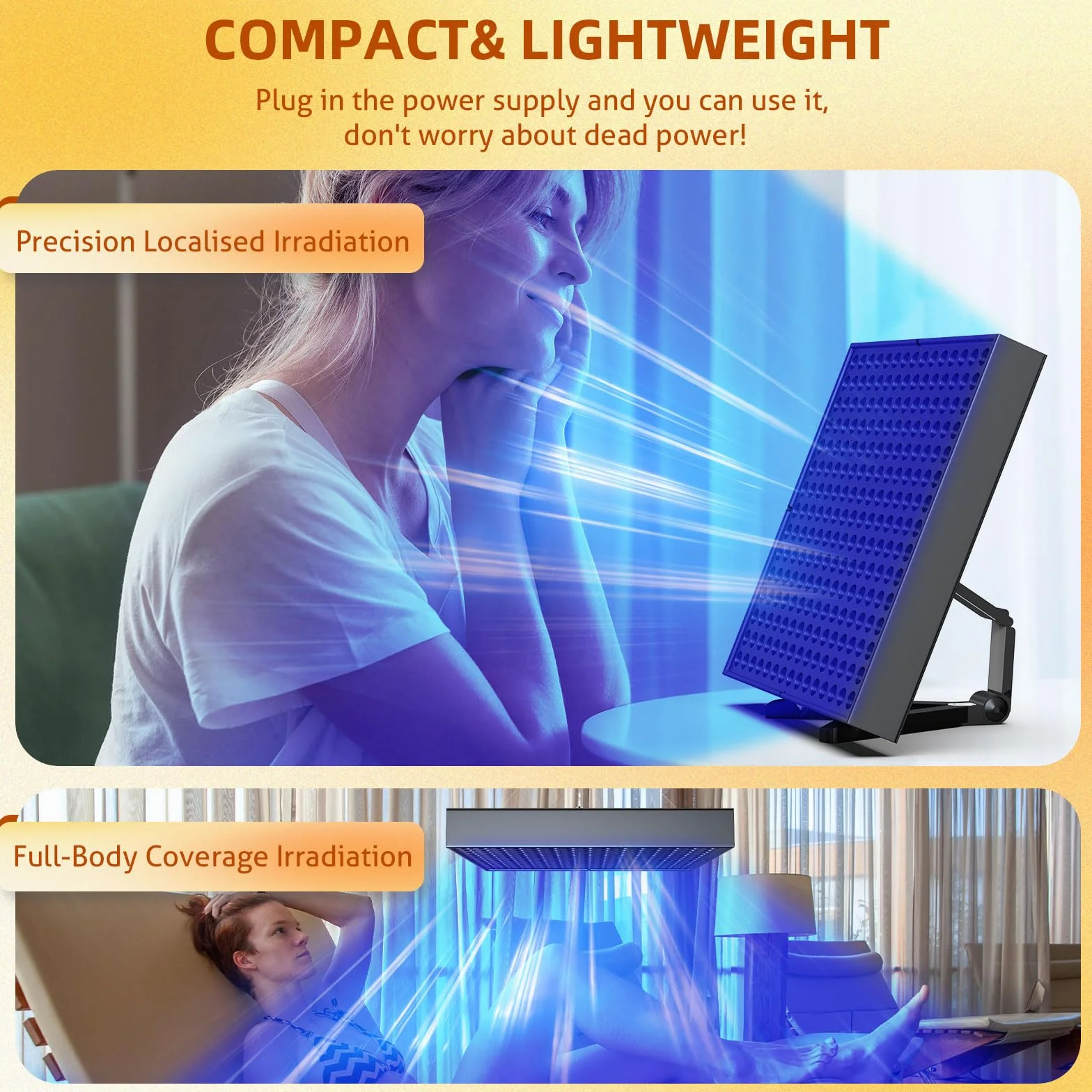 Lampe de bronzage 225 pièces 460 NM Solarium visage support réglable crochets suspension maison corps