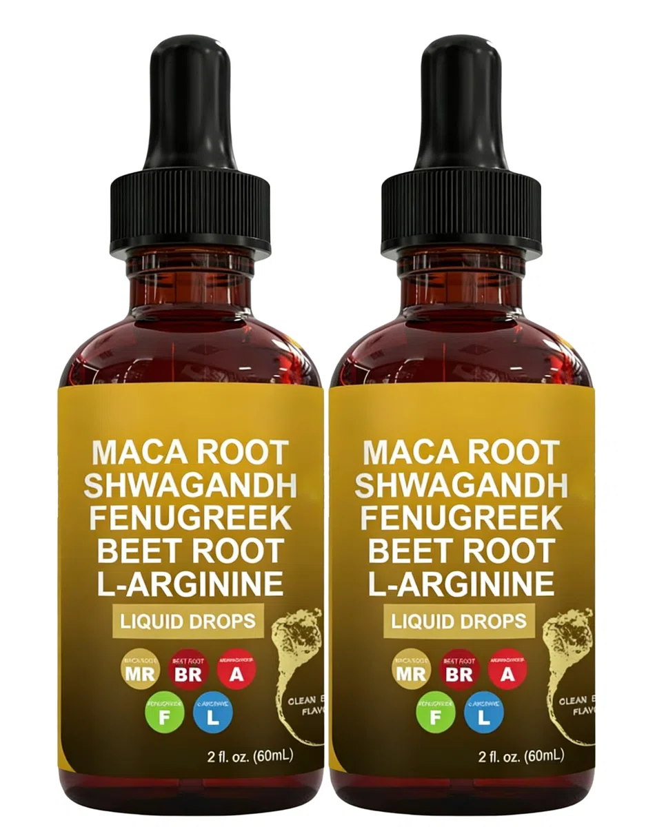 2 pièces, gouttes de racine de maca biologique, unisexe, améliore la vitalité, une variété d'extraits naturels de plantes, favorise la santé globale