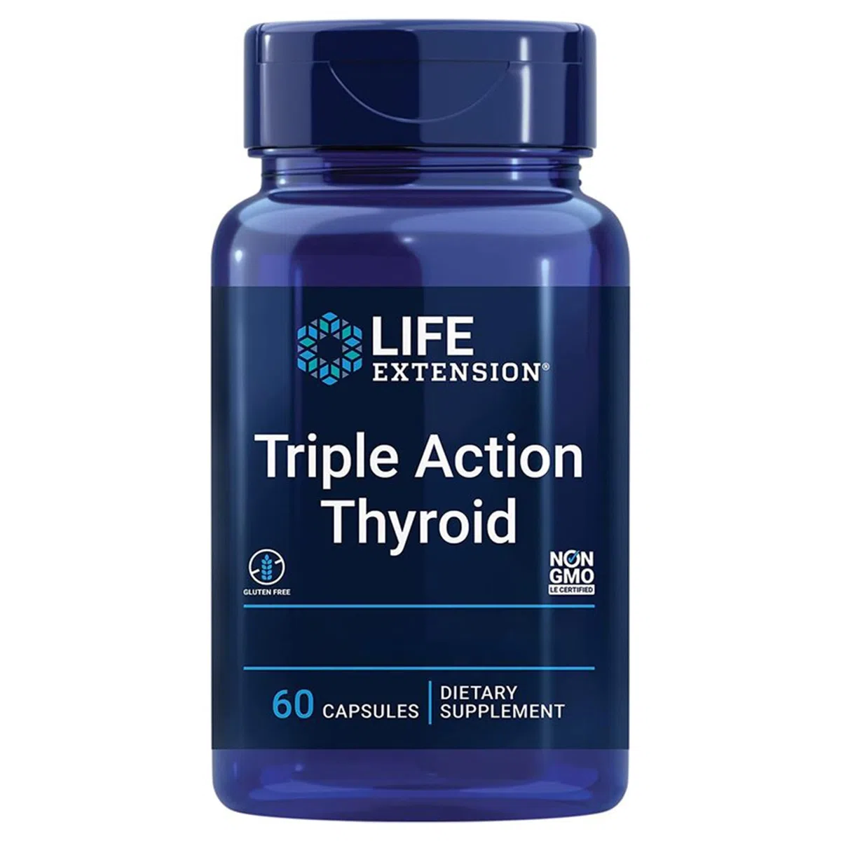 Life Extension, Thyroid Support Complex, avec Iode et L-Tyrosine, 60 Capsules végétaliennes, Testé en Laboratoire, Sans Gluten, Végétarien, Sans Soja, Sans OGM