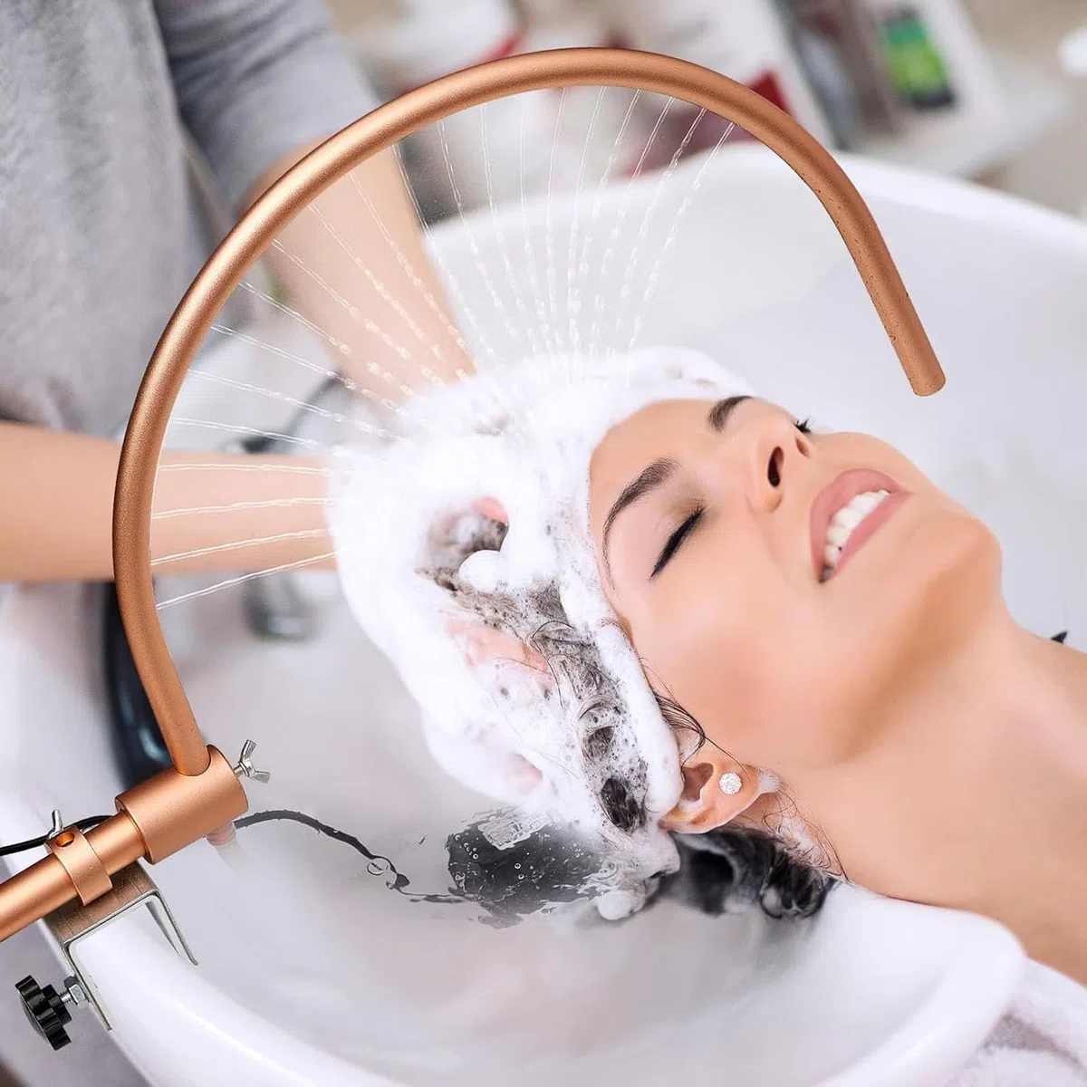 Sortie d'eau Head Spa, Verrouillage D'évier Amélioré, Pomme De Douche De Salon, Convient à La Plupart des Lits De Bol De Shampoing pour équipement De Salon De Massage, équipement De Spa Head