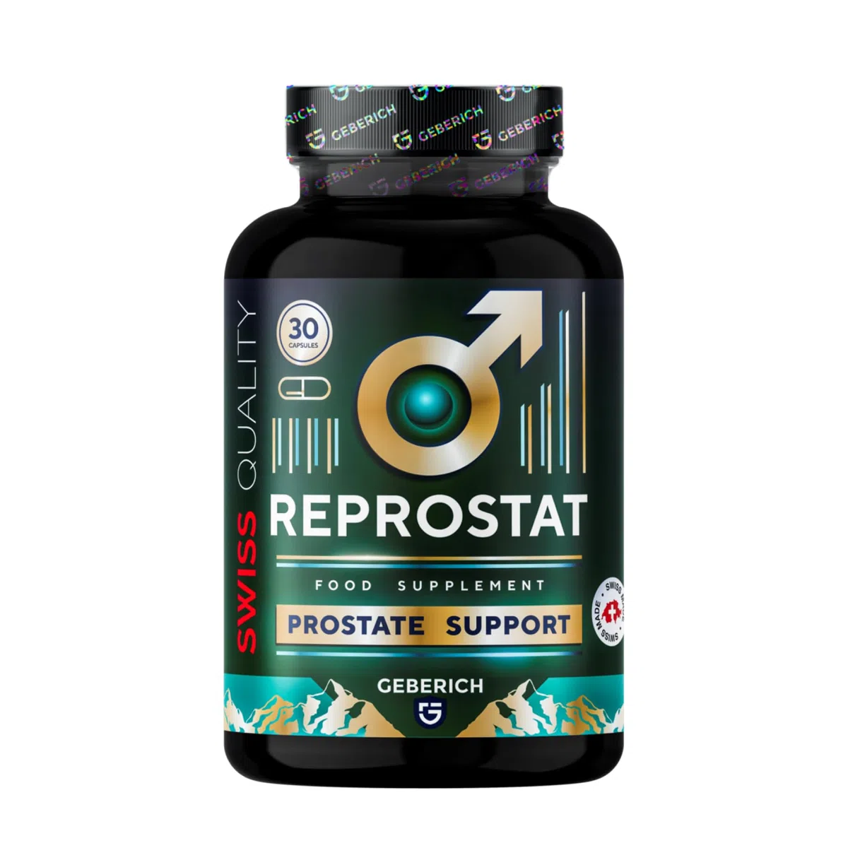 Gélules REPROSTAT | Soutien de la prostate | Serenoa repens 360 mg + Echinacea angustifolia 360 mg | Confort urinaire | avec Graines de Lin, Ginkgo biloba, lycopène et zinc | 30 Gélules