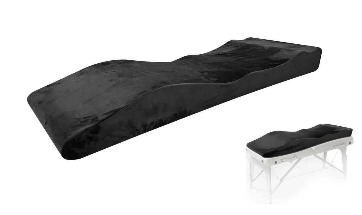 Lit à cils Wave - Surmatelas - 180 x 60 cm - Mousse ondulée - Ergonomique - Pour chaise longue cosmétique, table de massage, spa et salon de beauté (matelas uniquement)