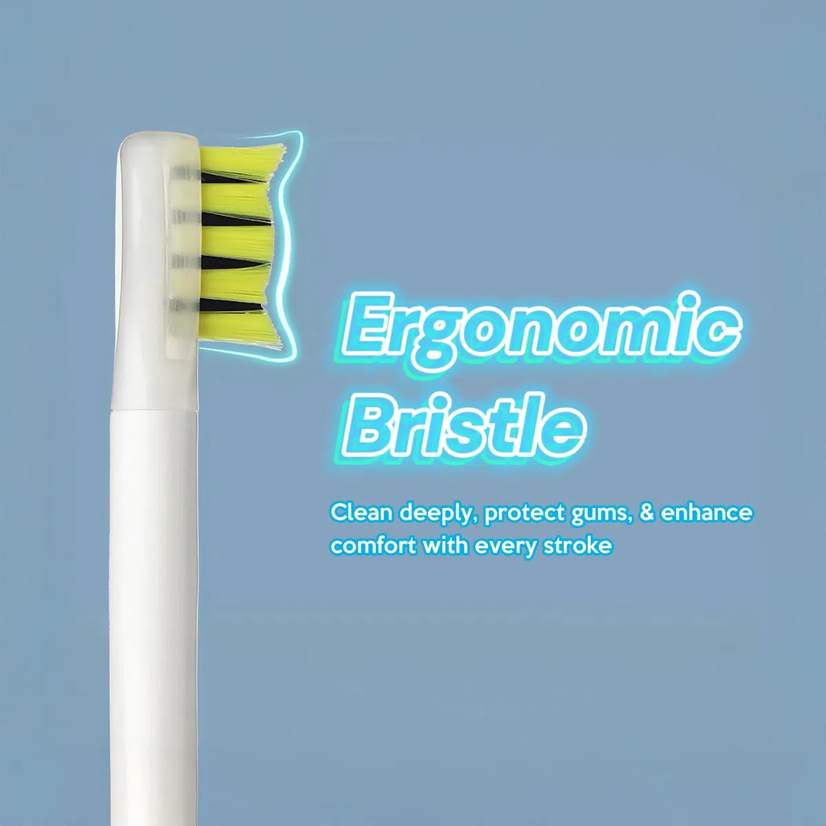 Brosse à dents électrique pliable de voyage Sonic avec fonction blanchissante | Brosse à dents électrique pour adultes | Brosses à dents de voyage (White)