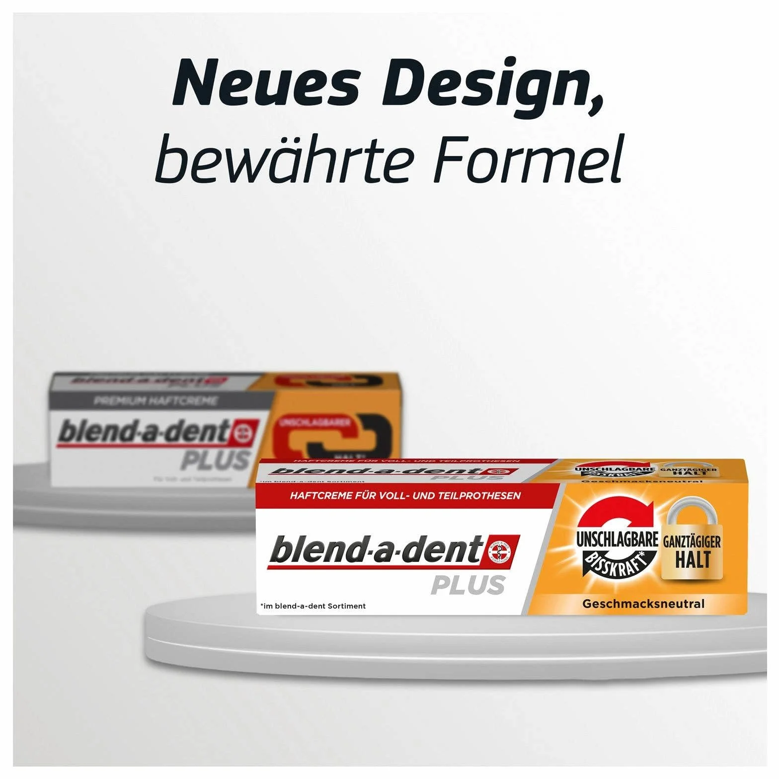 Blend-a-dent 10 x 40 g de crème adhésive Plus Premium - sans Parfum - Duokraft