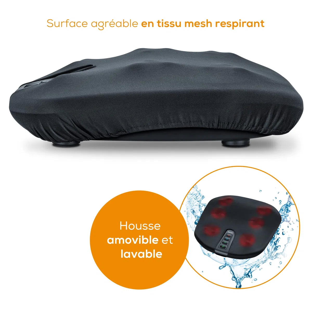 Beurer FM 70 Appareil de massage Shiatsu pieds dos avec fonction chaleur
