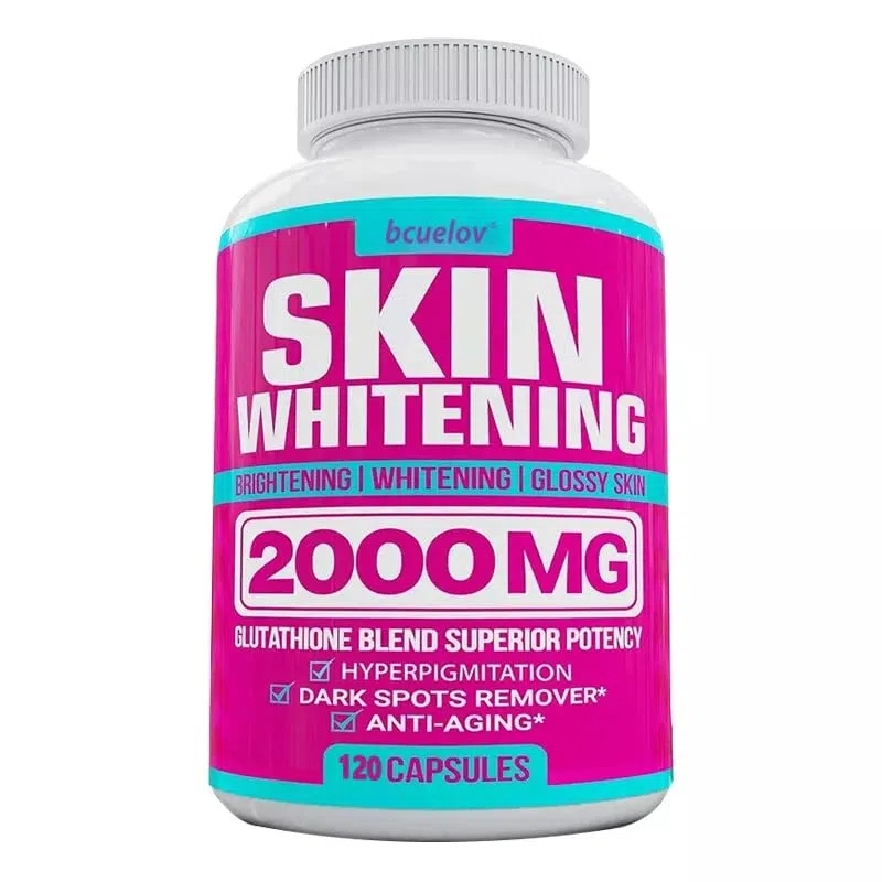 Glutathion Blanchiment de la peau 2000 mg (120 gélules) Support antioxydant puissant
