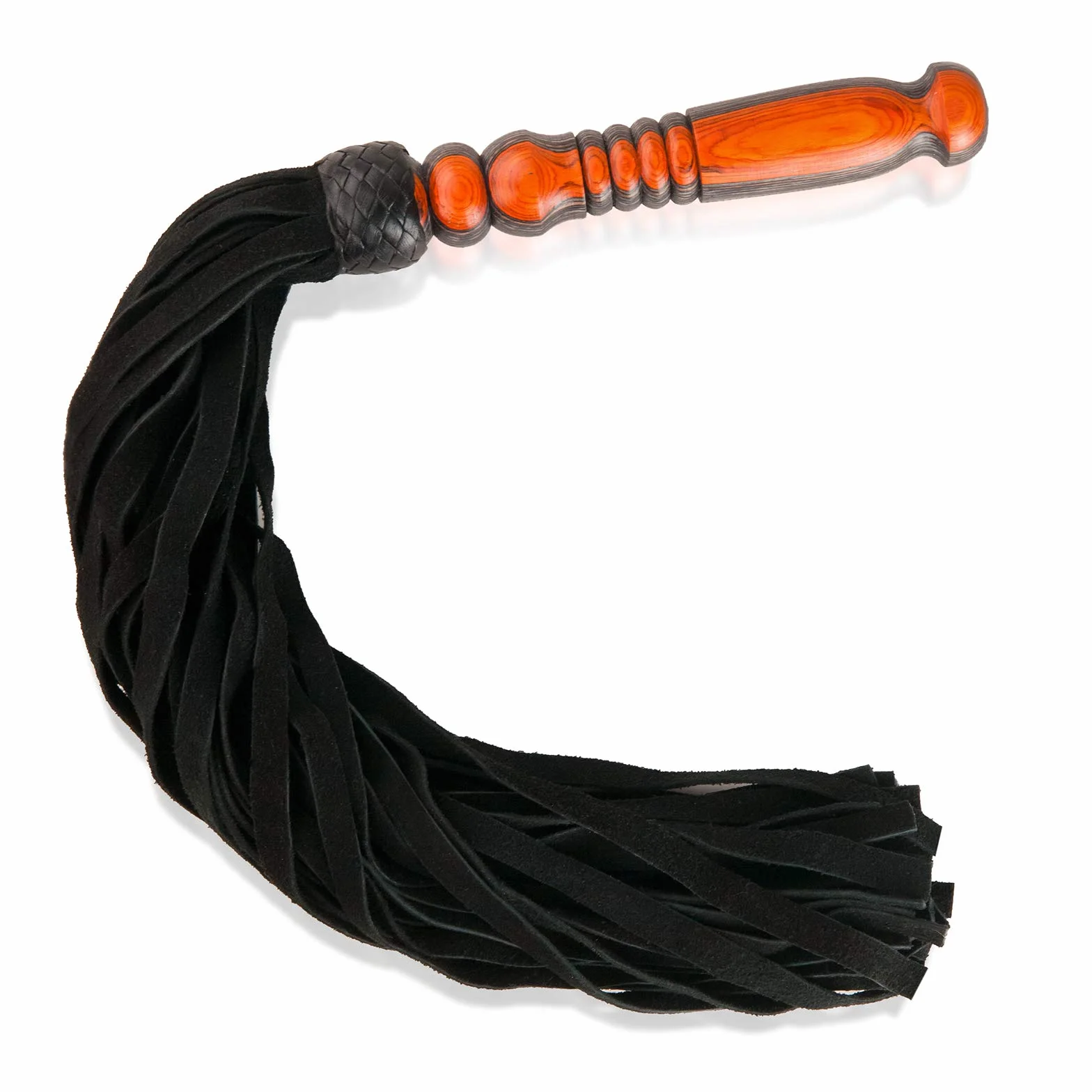 Fouet en cuir érotique fait main 36 sangles 70 cm cuir de vachette