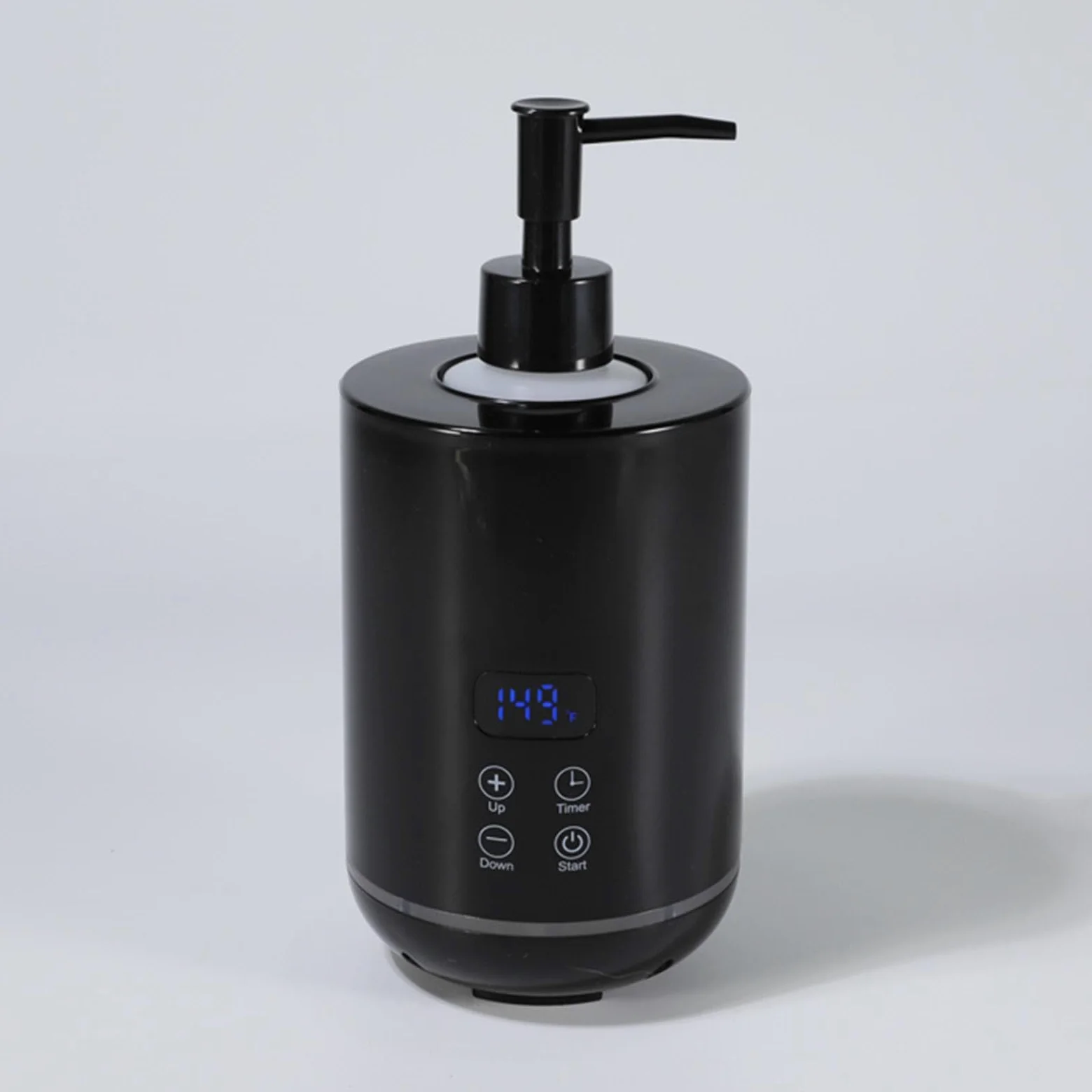 3 Pièces Chauffe-Huile de Massage, Appareil de Chauffage Portable, Chauffe-Bouteille et Chauffe-Lotion en Matériau PP, Affichage LED Tactile, Approprié pour Salon, Voyage, Noir