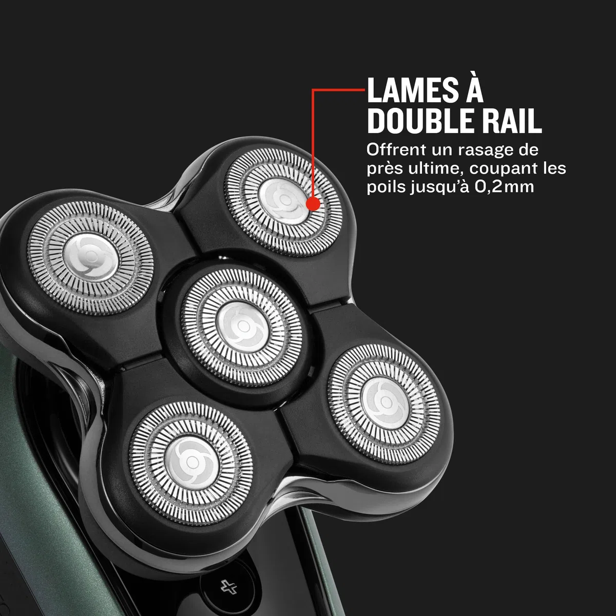 Remington Rasoir électrique [Spécial Tête rasée/chauve Fonction Turbo] RX7 Ultimate (Ultra Rapide, 5 têtes Flexibles, Résultat Précis, Tondeuse rétractable,Wet&Dry, Sans Fil 60min, Charge USB) XR1600