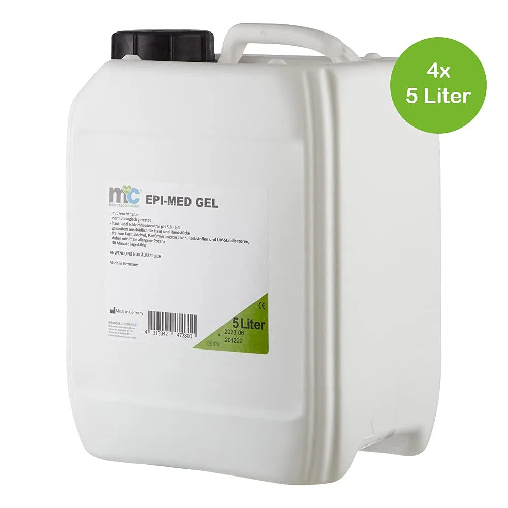 Gel epimed à lumière pulsée IPL Gel de contact, laser, épilation, 4 x Bidon de 5 L