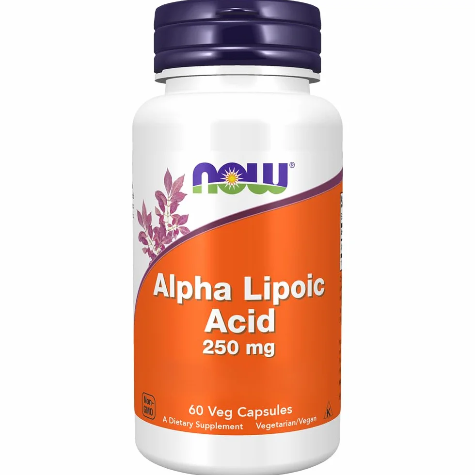 Now Foods, Alpha-Lipoic Acid, 250mg, Haute Dosé, 60 Capsules végétaliennes, Testé en Laboratoire, Sans Gluten, Végétarien, Sans Soja, Sans OGM