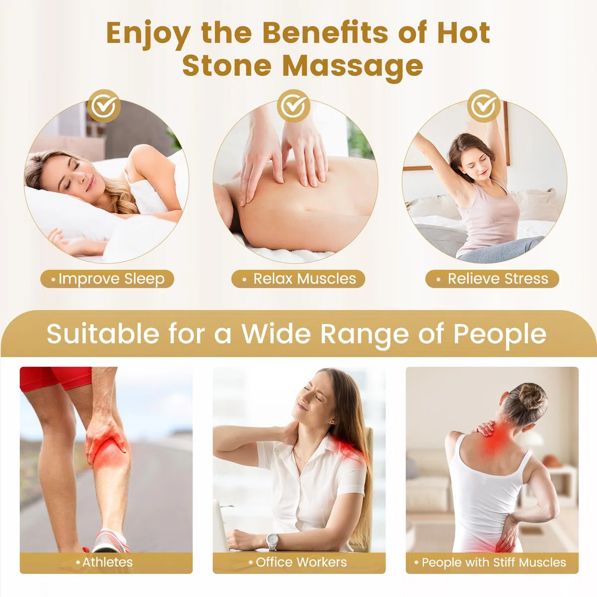Ensemble de massage aux pierres chaudes, ensemble de massage en basalte avec boîte de chauffage portable, poêle à pierres chaudes à domicile, massothérapie, spa (20)