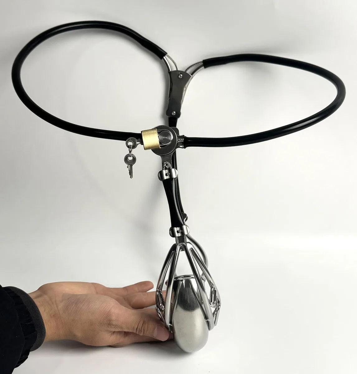 Ceinture de Chasteté Invisible, noire, 60-90CM | YILUQIFLY Cage, Fétichiste, BDSM, ajustable, sûr et discret au quotidien