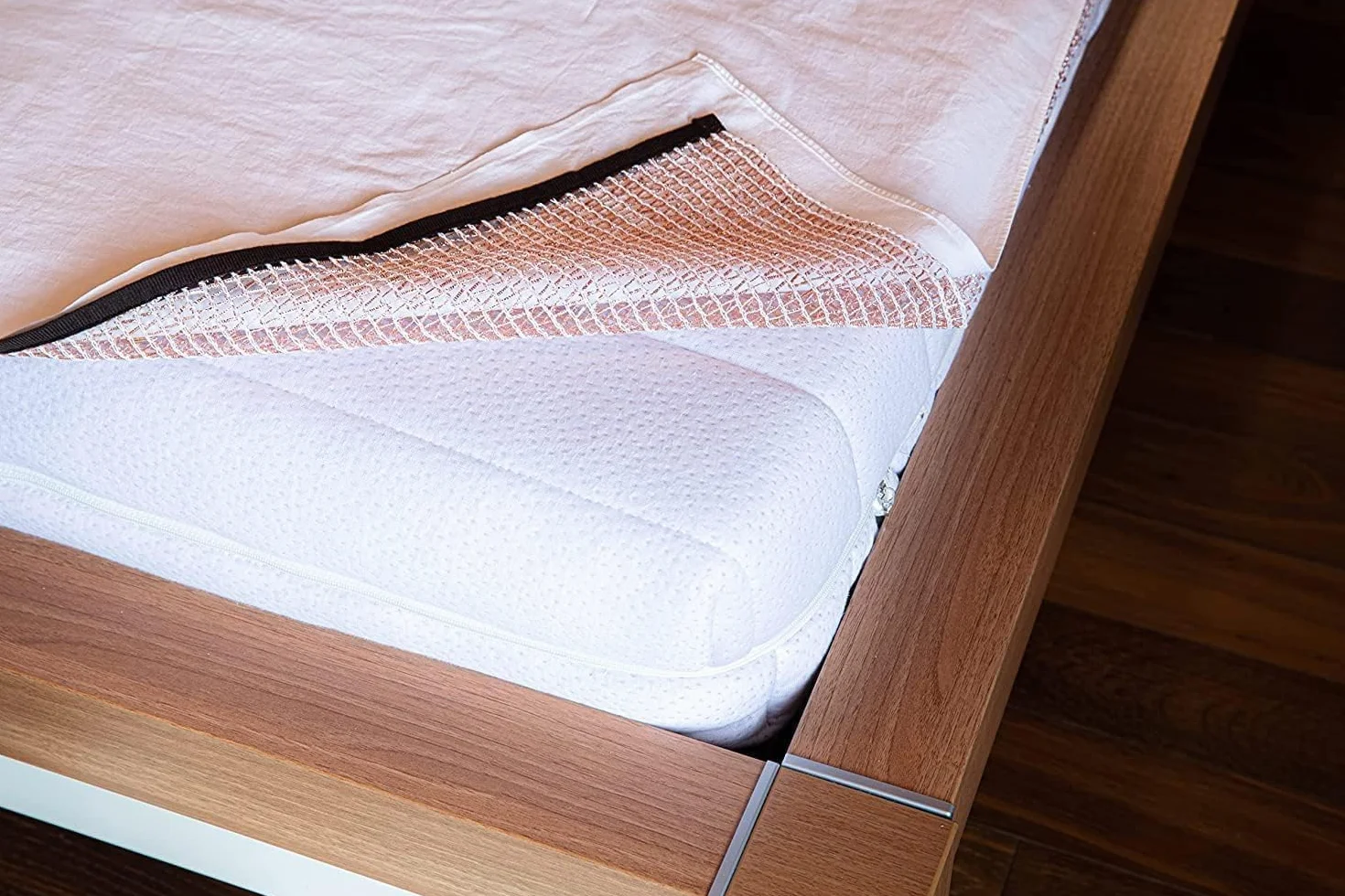 Drap de cuivre 140x190 cm 99% Pur – Literie antibactérienne naturel – Confort articulaire – Fabriqué en Europe