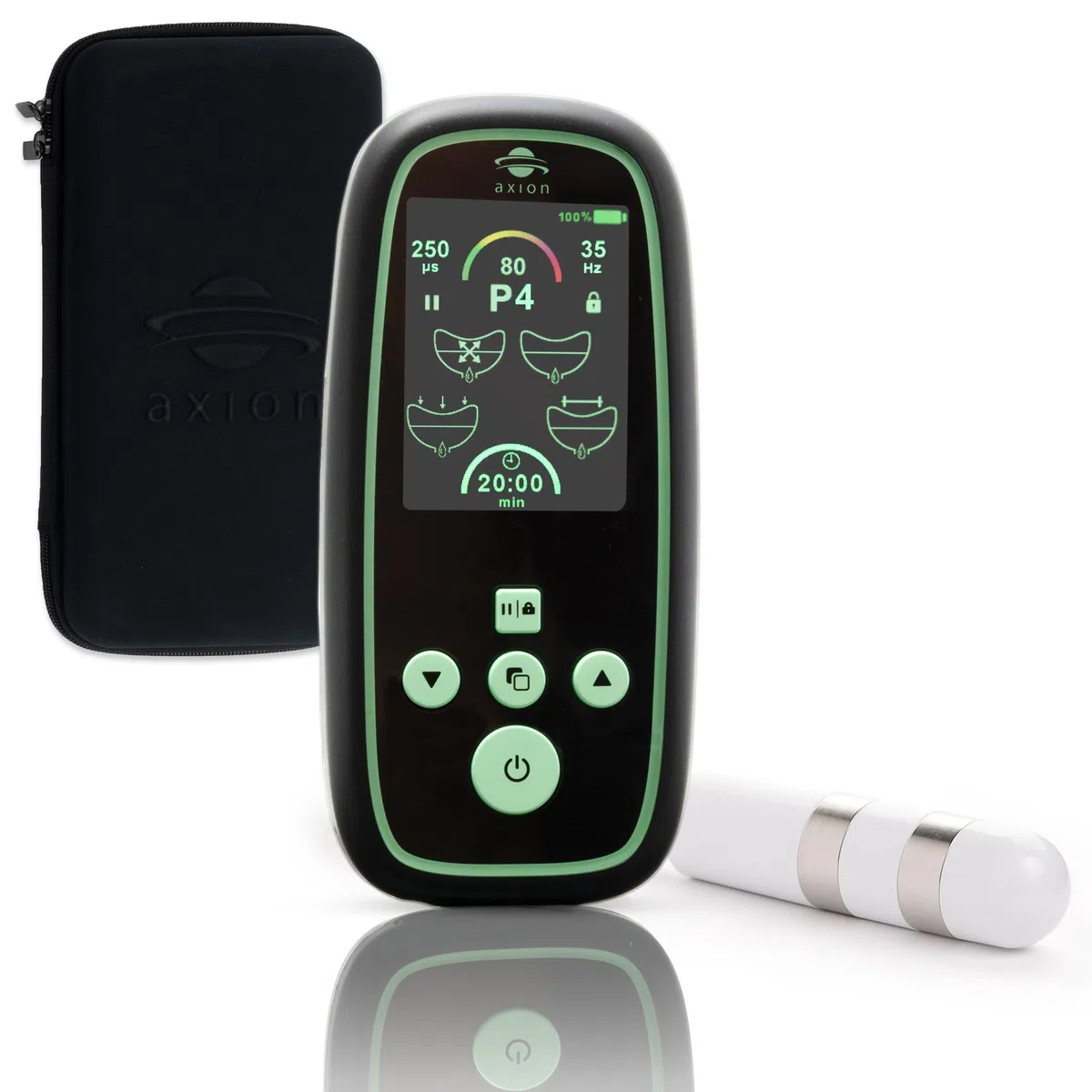 Axion® I-3000 Entraineur du plancher pelvien pour femmes, Appareil Kegel EMS avec sonde vaginale, 4 programmes, 80 intensités, Batterie rechargeable