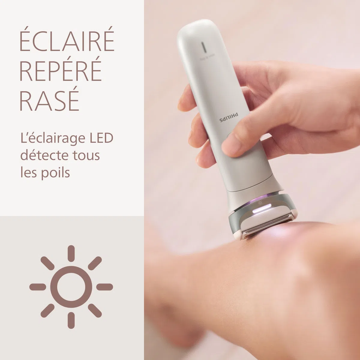 Philips Série 8000 Rasoir Sans Fil 3 Lames Tête Flexible Visage Jambes Corps Maillot Autonomie 100 min BRL159/00