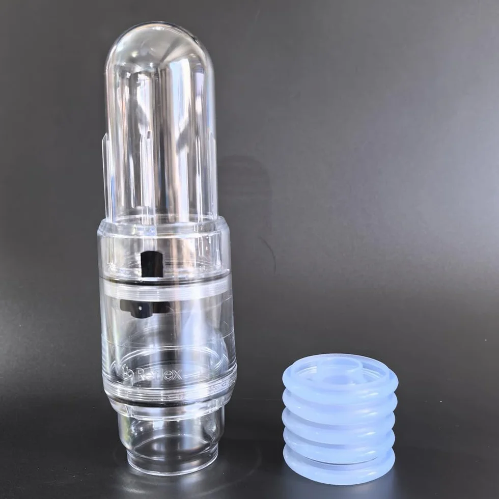 Pompe à Pénis Manuelle avec 5 Anneaux en Silicone – Vakuumpumpe pour Hommes, Stimulation de l’Érection et Allongement