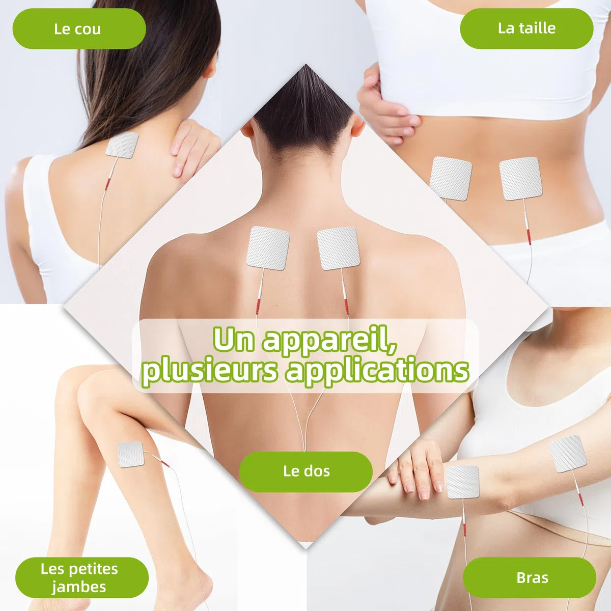 Nouveau 4-en-1 Stimulateur Circulatoire Rechargeable, Appareil Circulation Sanguine Jambes, Massage Pieds Stimulateur Circulatoire, Soulage la Douleur et la Fatigue des Pieds, Cadeau