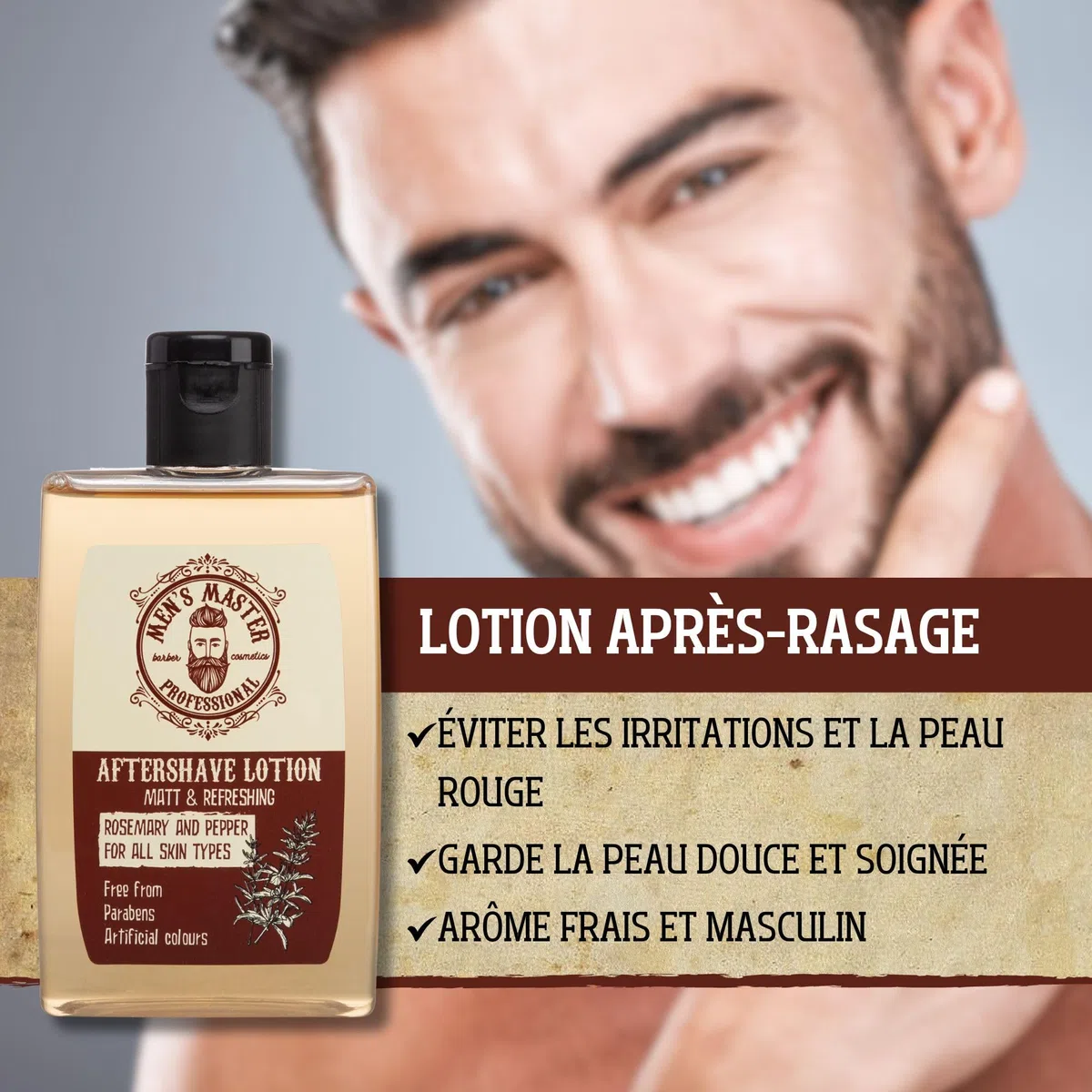 Ensemble-Cadeau de Rasage 3 Pièces pour Homme | Mousse à Raser Hydratante | Lotion Après Rasage | Crème Anti-rides