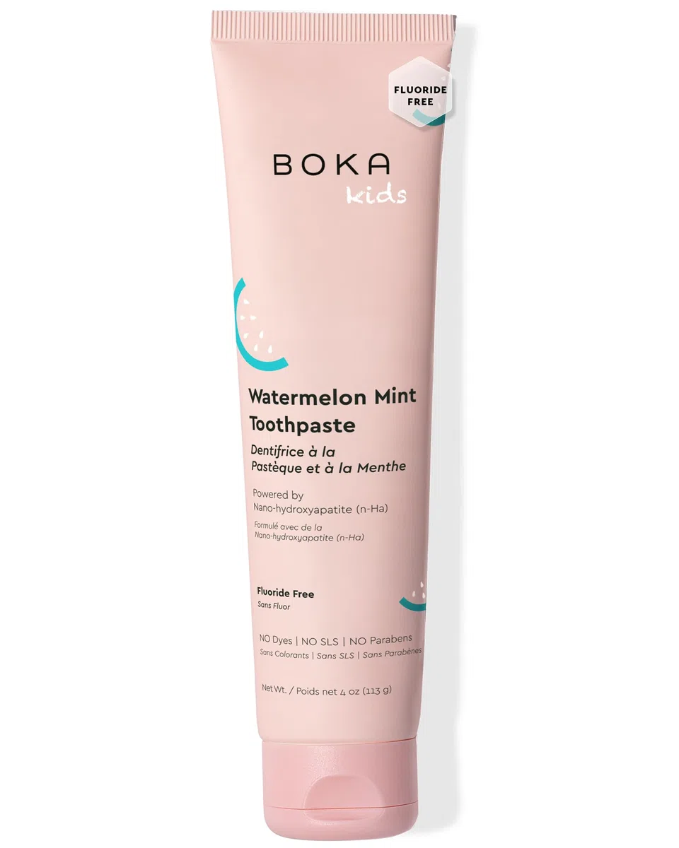 Boka Dentifrice sans fluorure Nano Hydroxyapatite – Saveur pastèque et menthe, 113,4 g