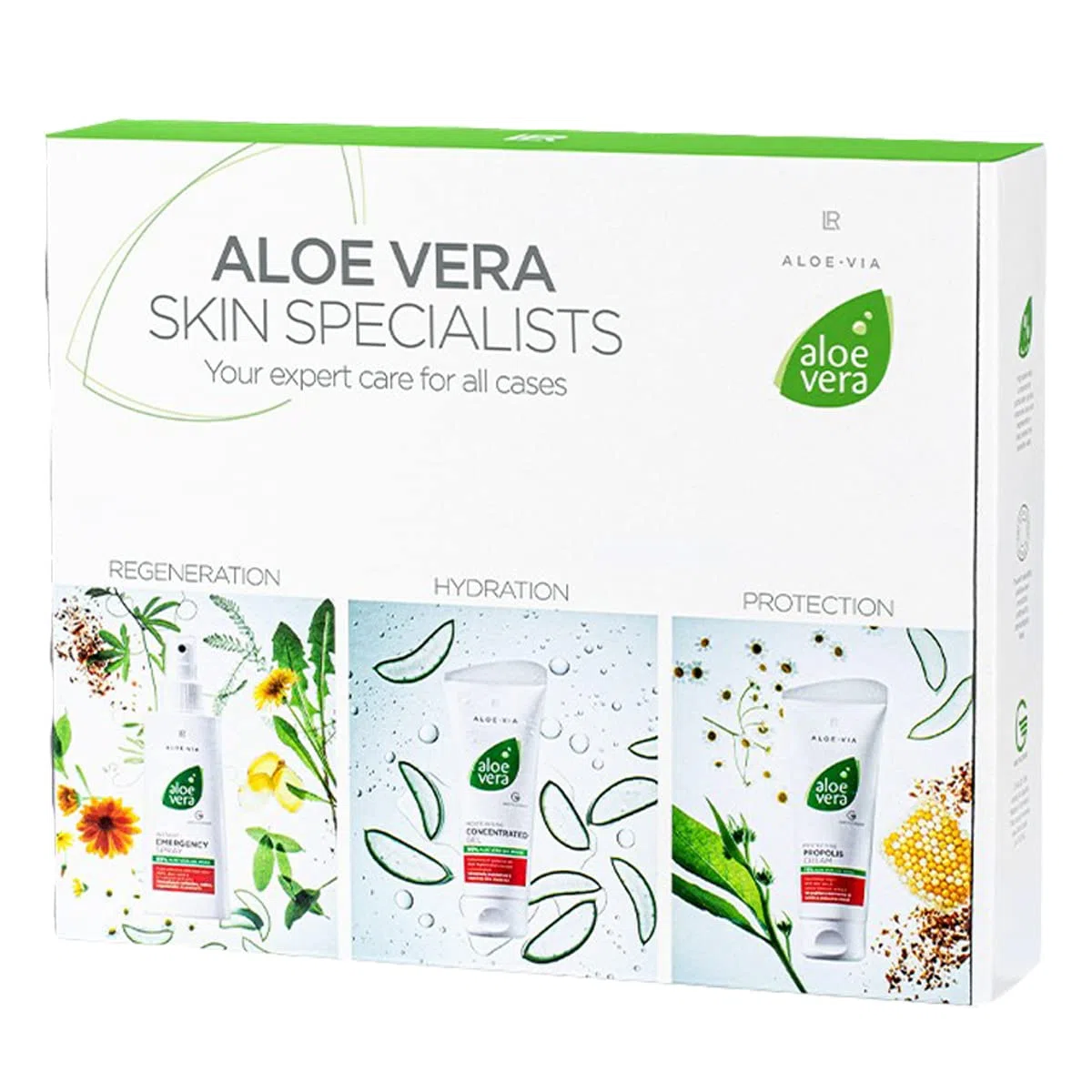 LR Aloe Vera Special Care Box (concentré, propolis, spray d'urgence)