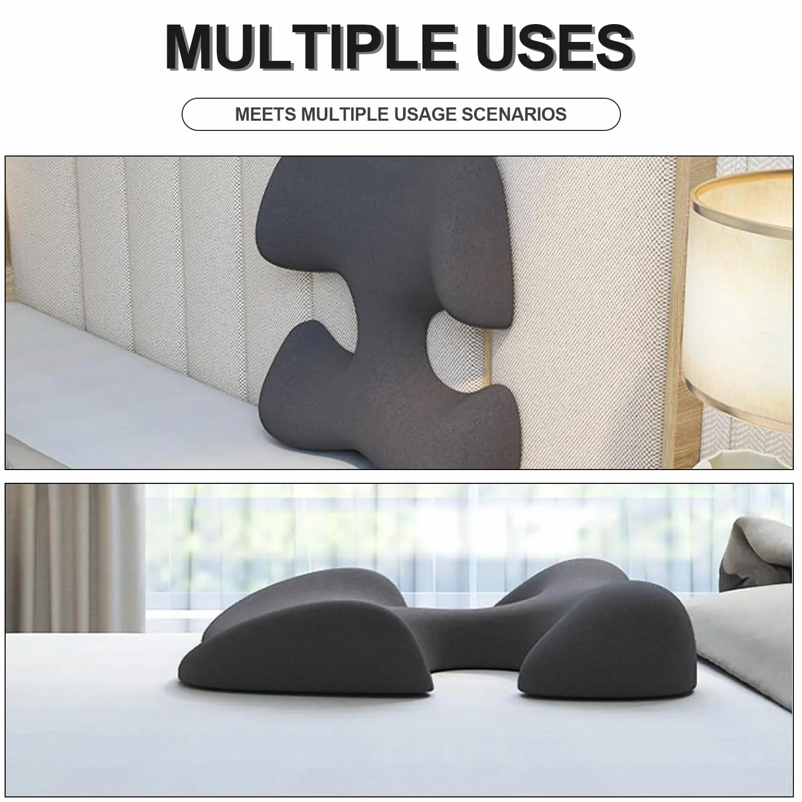 Coussin Massage Visage, Coussin de Poitrine pour Table de Massage, Multifonctionnel pour Salon de beauté, couché pour Chambre, Black